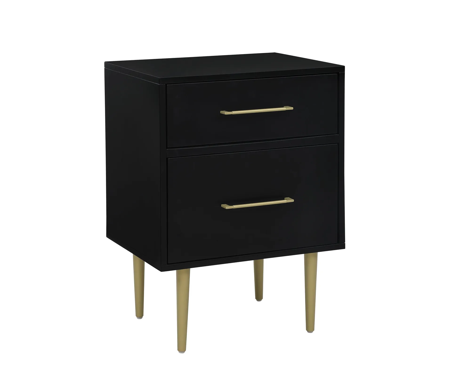 Valerie Glam Night Table - Black