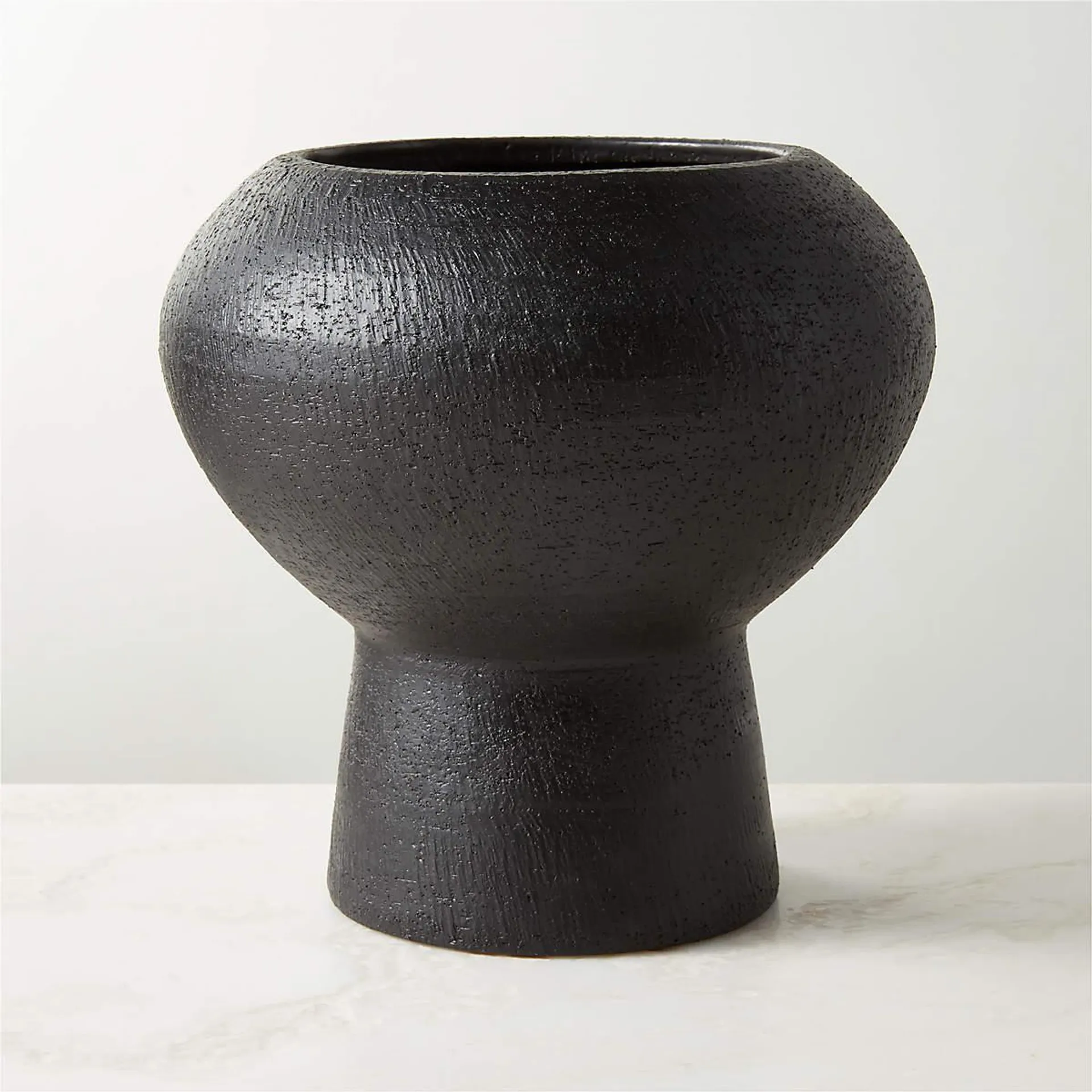 Imre Black Ceramic Vase