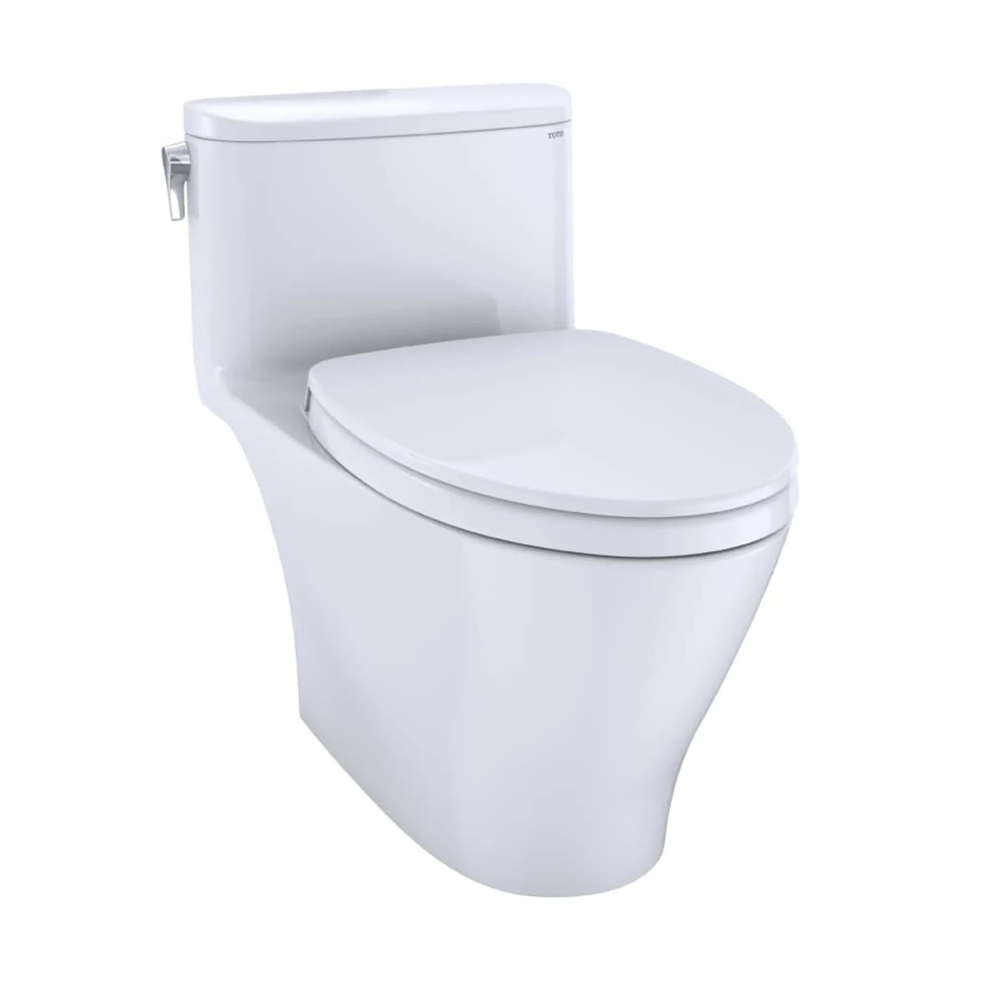Nexus 1-Piece Elongated 1.28 GPF Toilet with SoftClose Seat in Cotton White