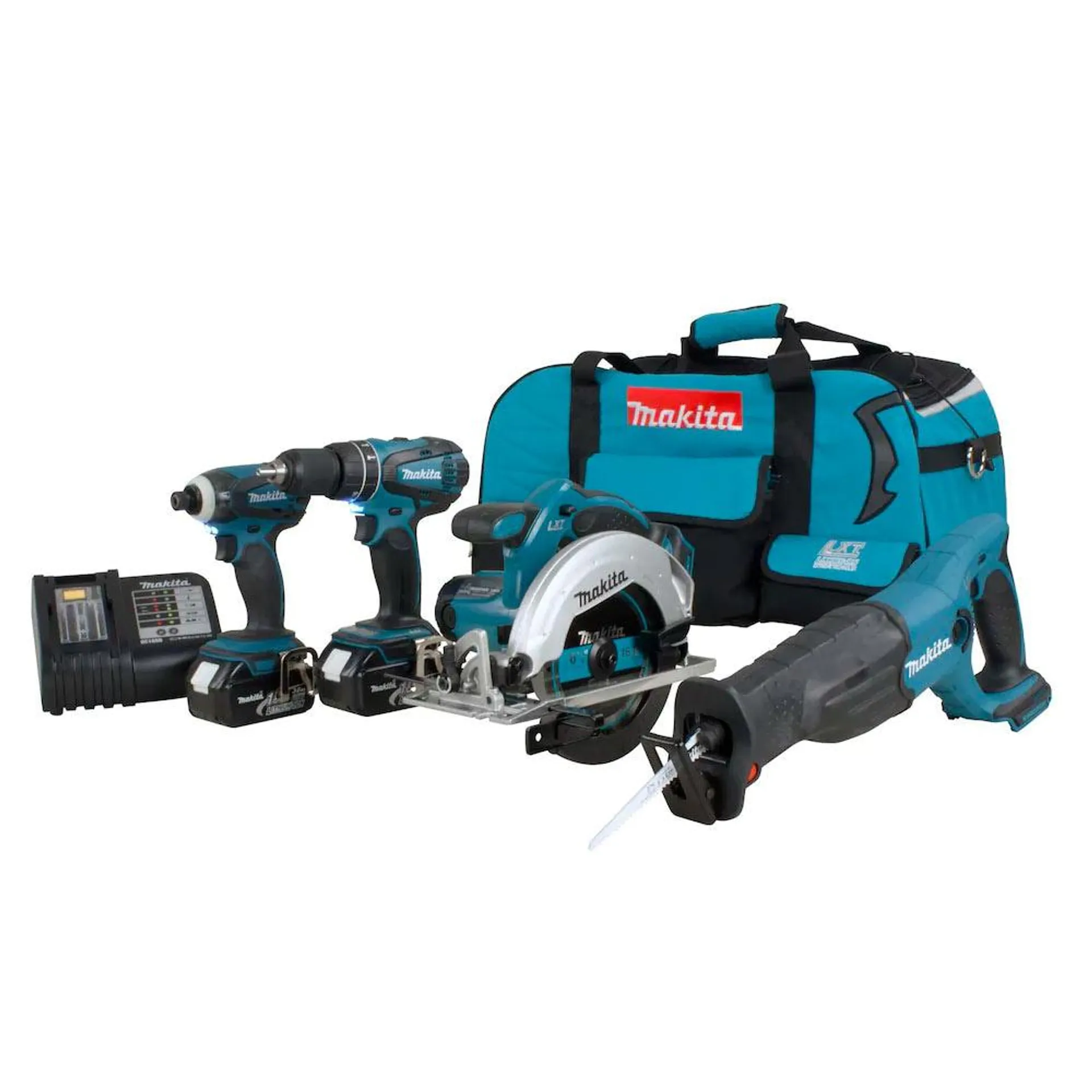 18V (3.0Ah) LXT Lithium-Ion Cordless (4-Piece) Combo Kit (with 2 Batteries, Charger and Tool Bag)