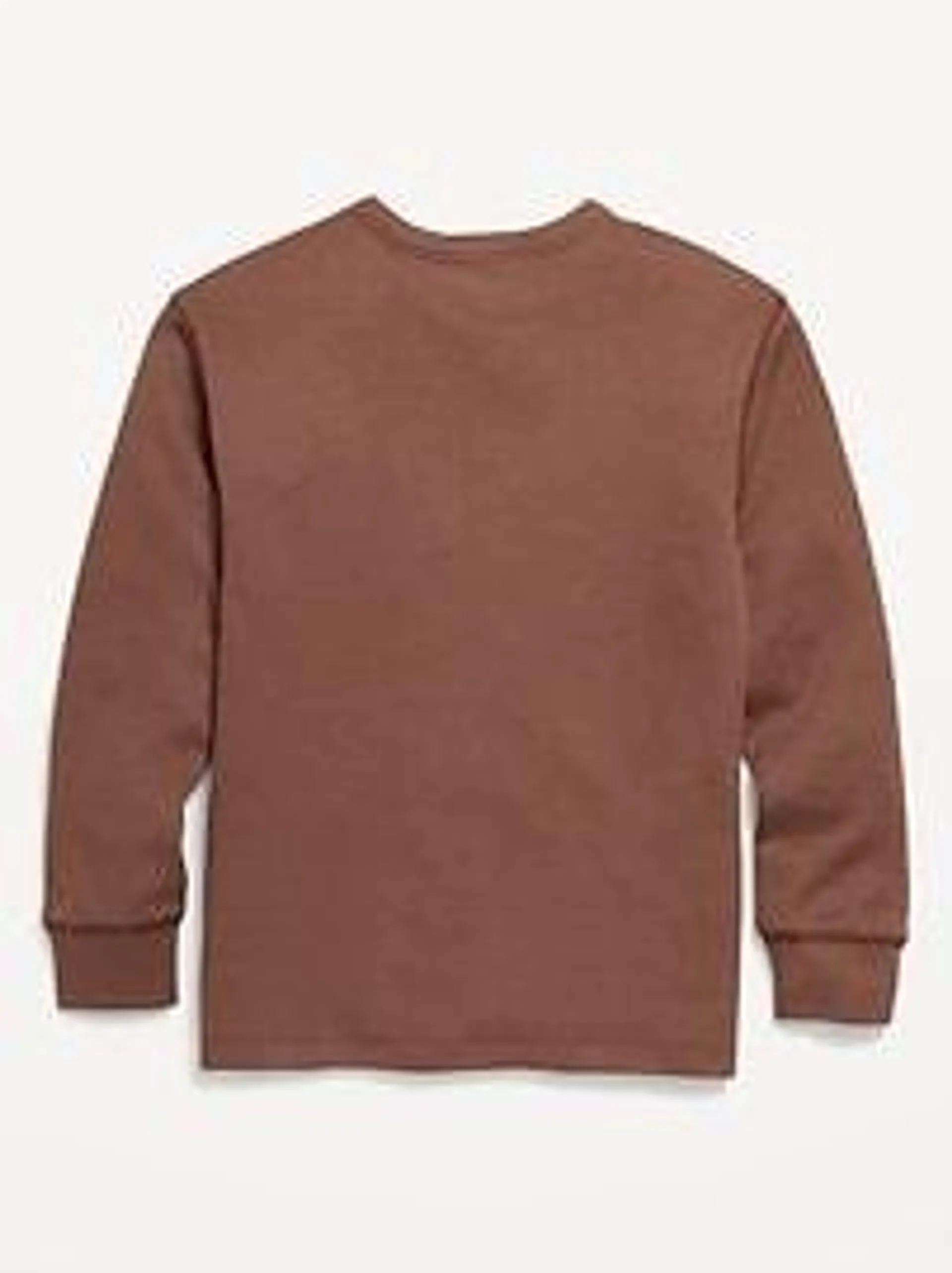 Long-Sleeve Cozy-Knit T-Shirt for Boys