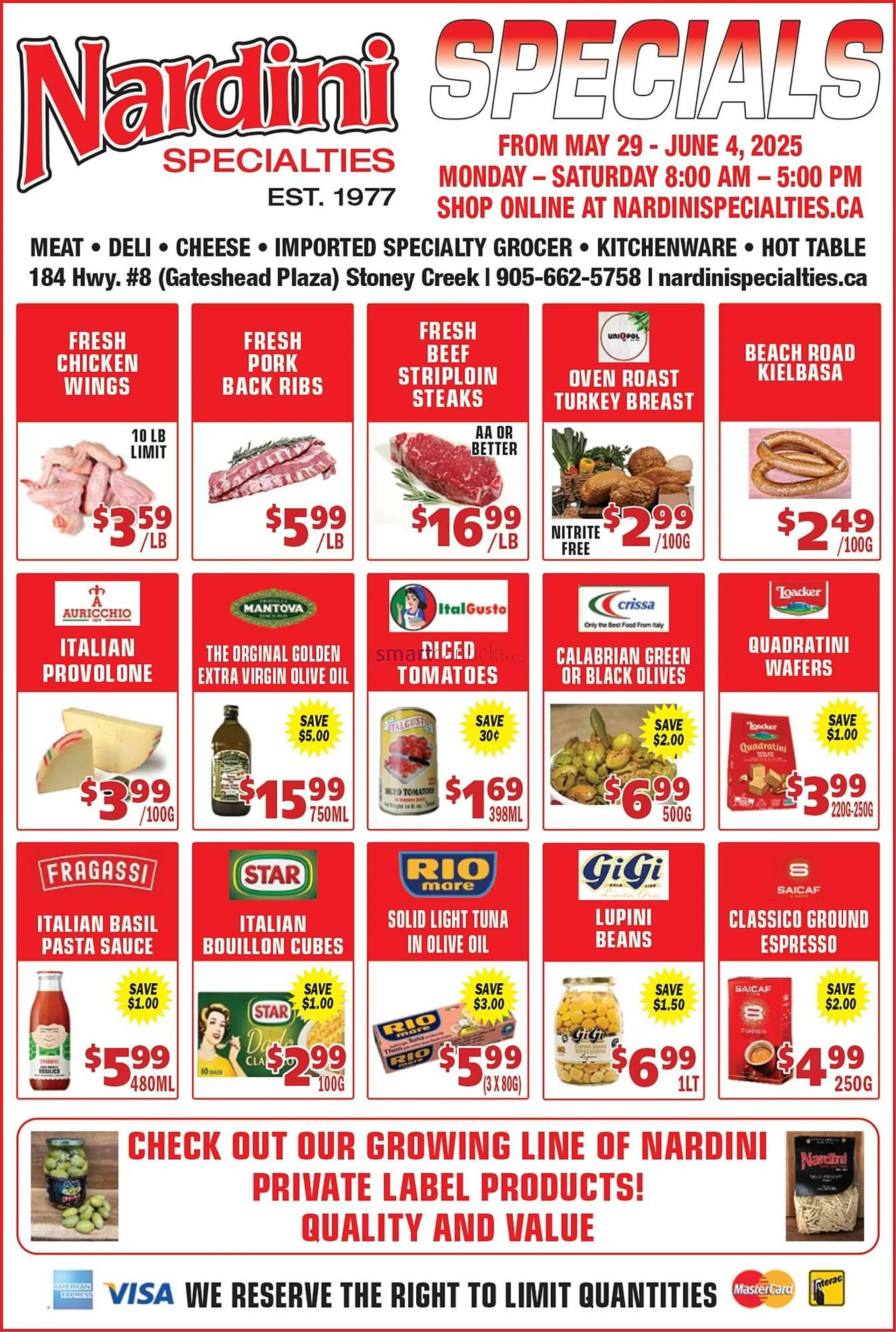 Nardini Specialties flyer from May 29 to June 4 2025 - flyer page 1