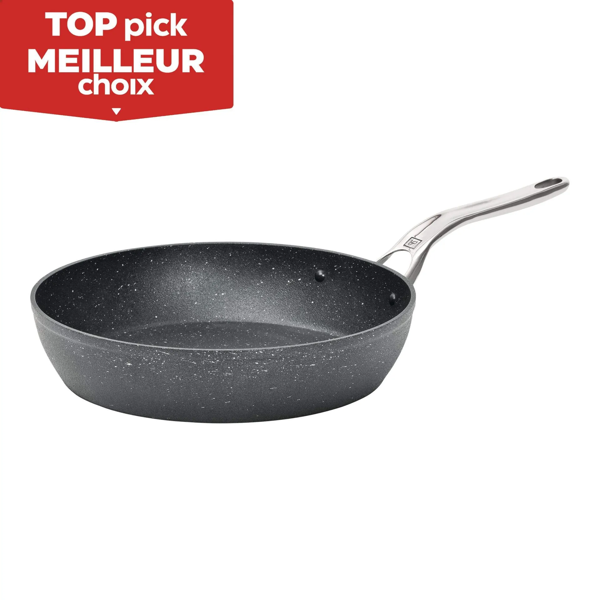 Heritage The Rock Frying Pan Non-stick, Dishwasher & Oven Safe, Black, 30cm