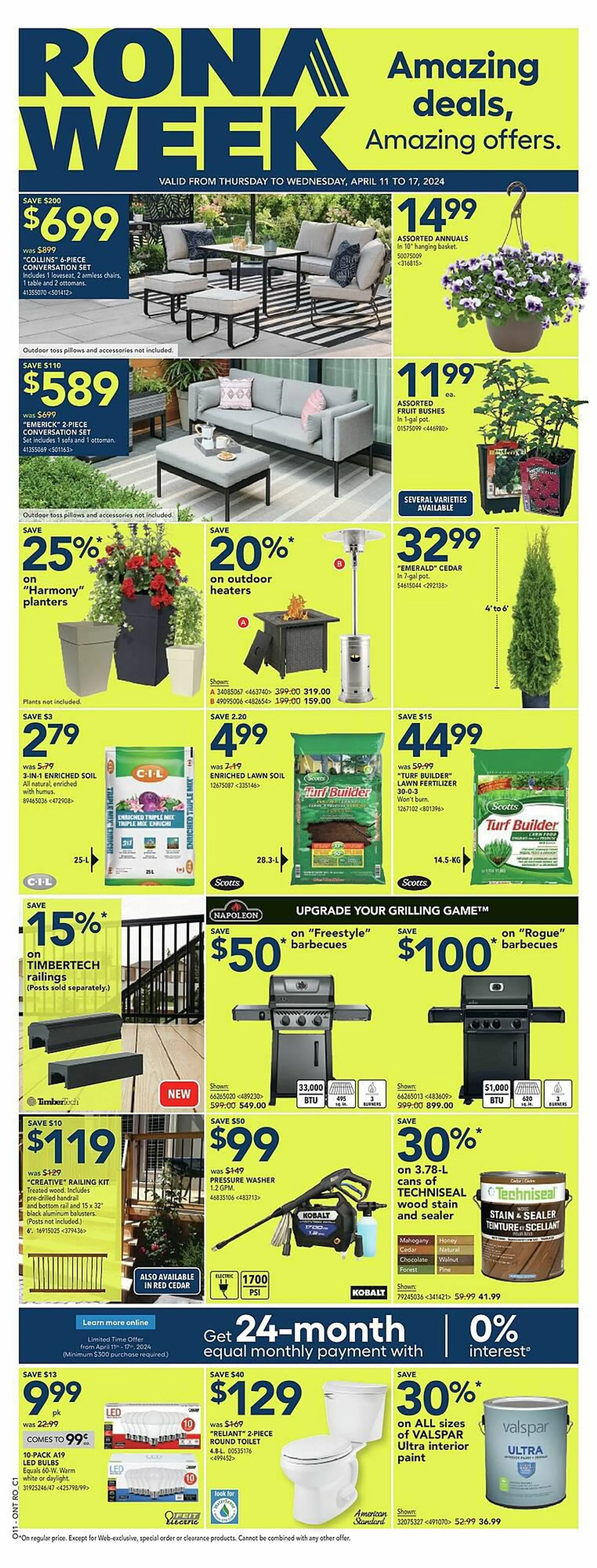 RONA flyer from April 11 to April 18 2024 - flyer page 1