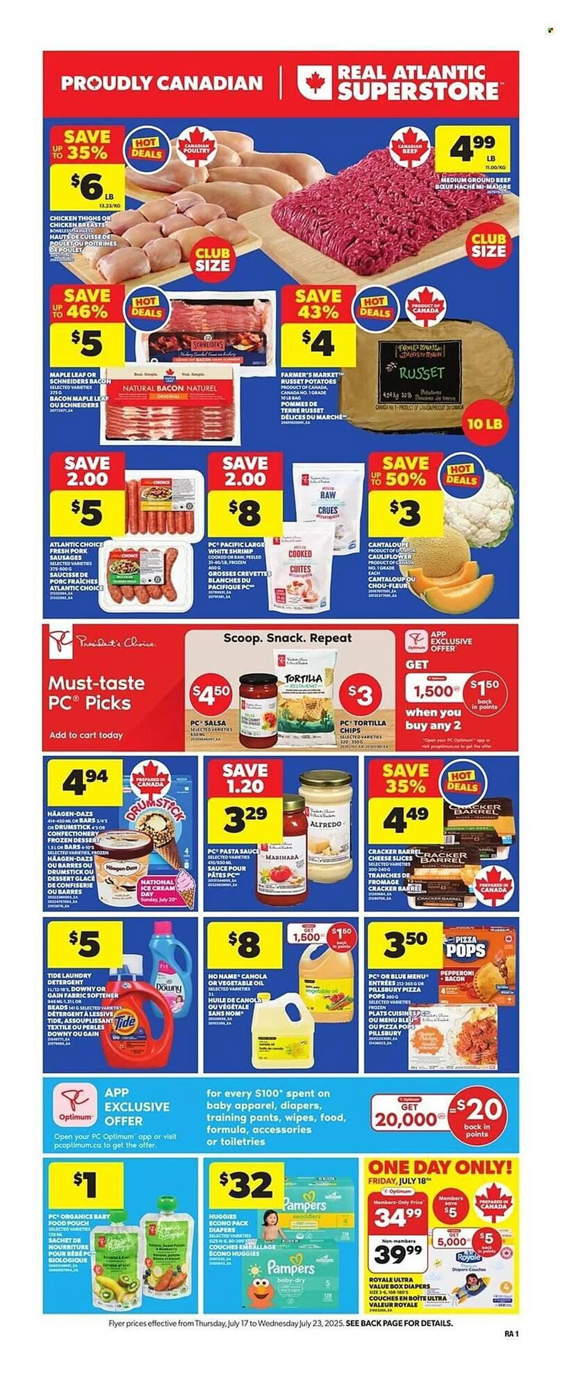 Atlantic Superstore flyer from July 17 to July 23 2025 - flyer page 1