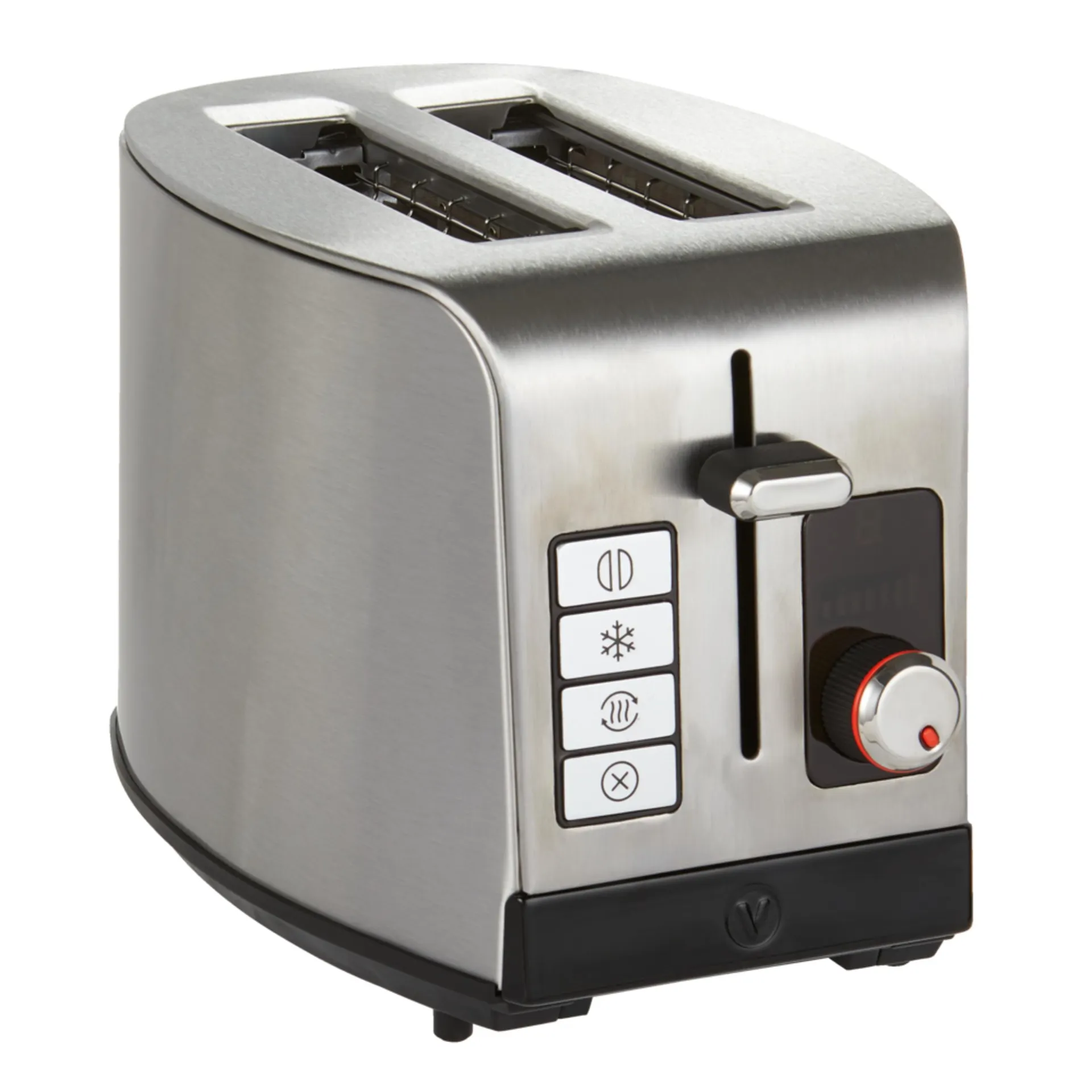 Vida by PADERNO Digital Stainless Steel Toaster, 2-Slice