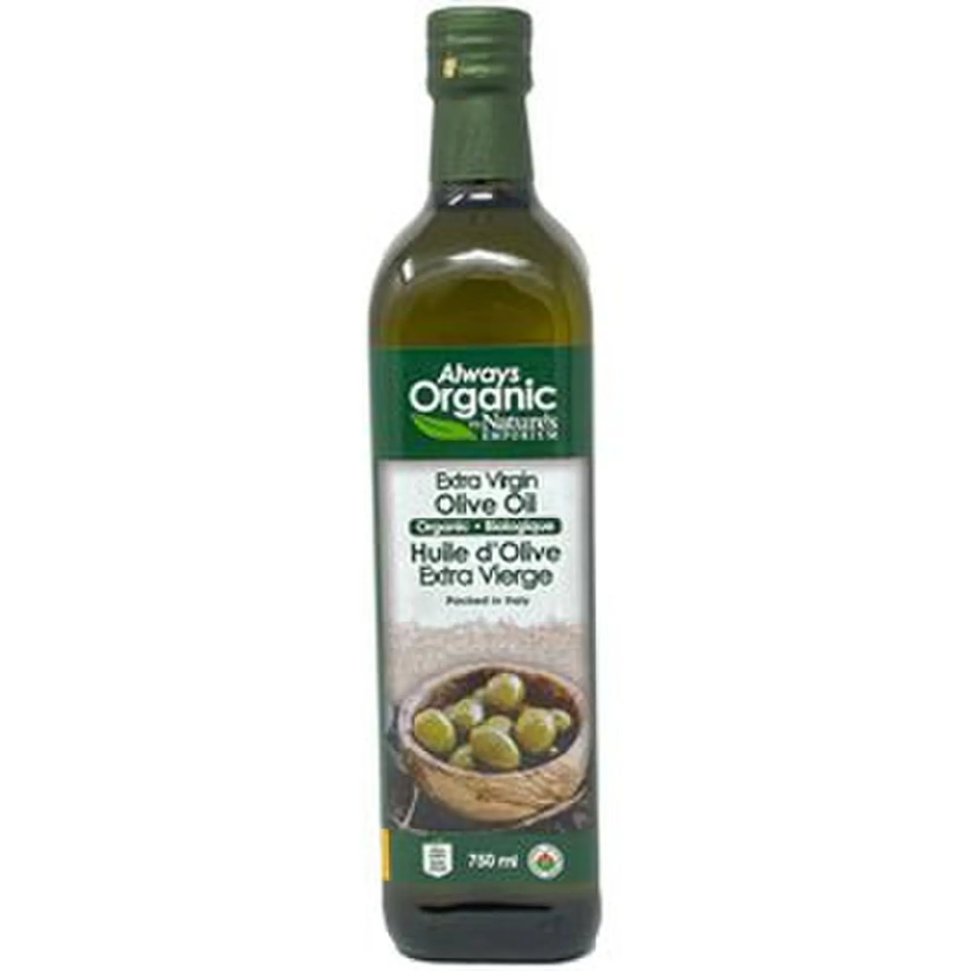 Always Organic Olive Oil Extra Virgin Org 750 ml