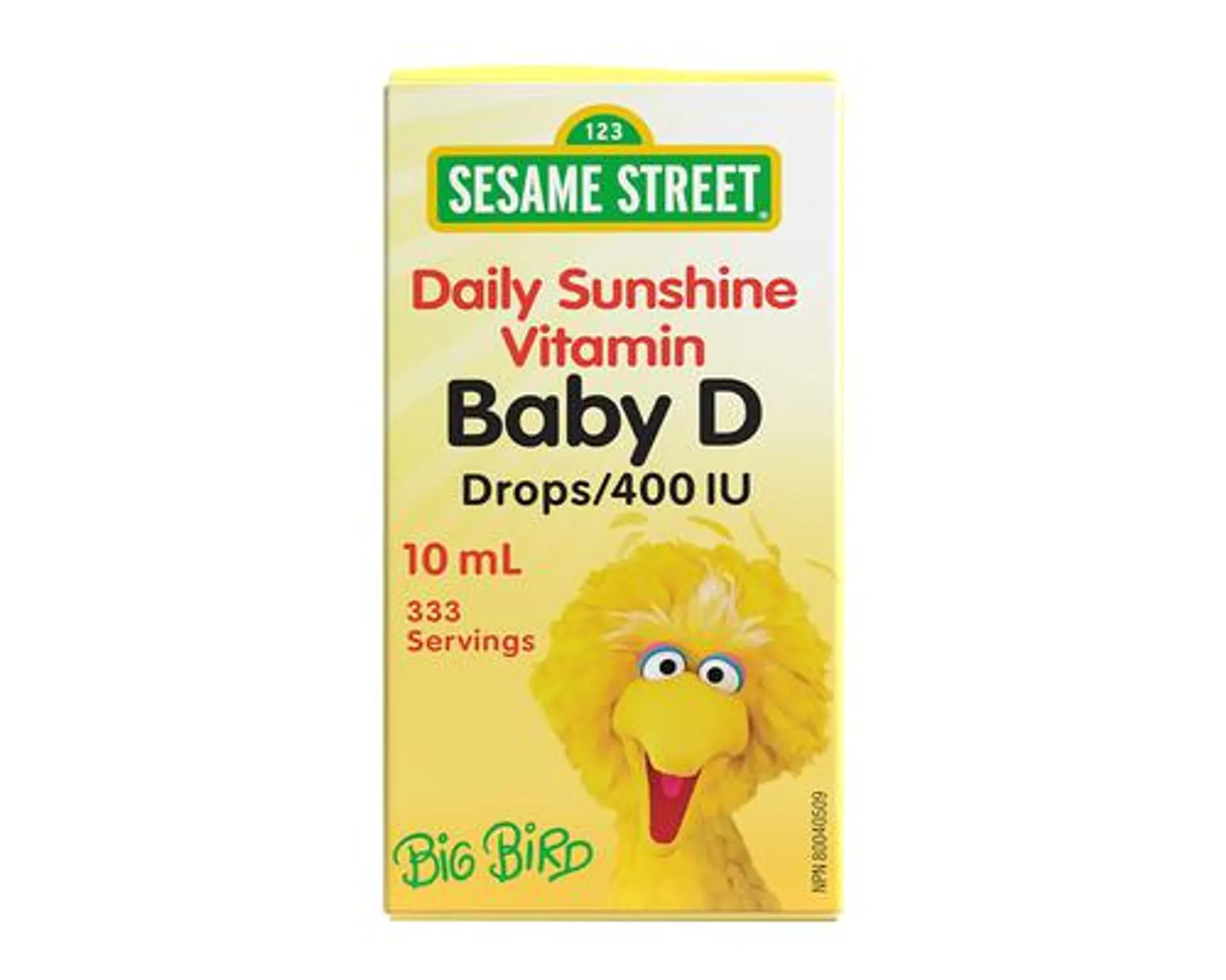 Webber Naturals Sesame Street Vitamin D3 400 IU Baby Drops 10mL