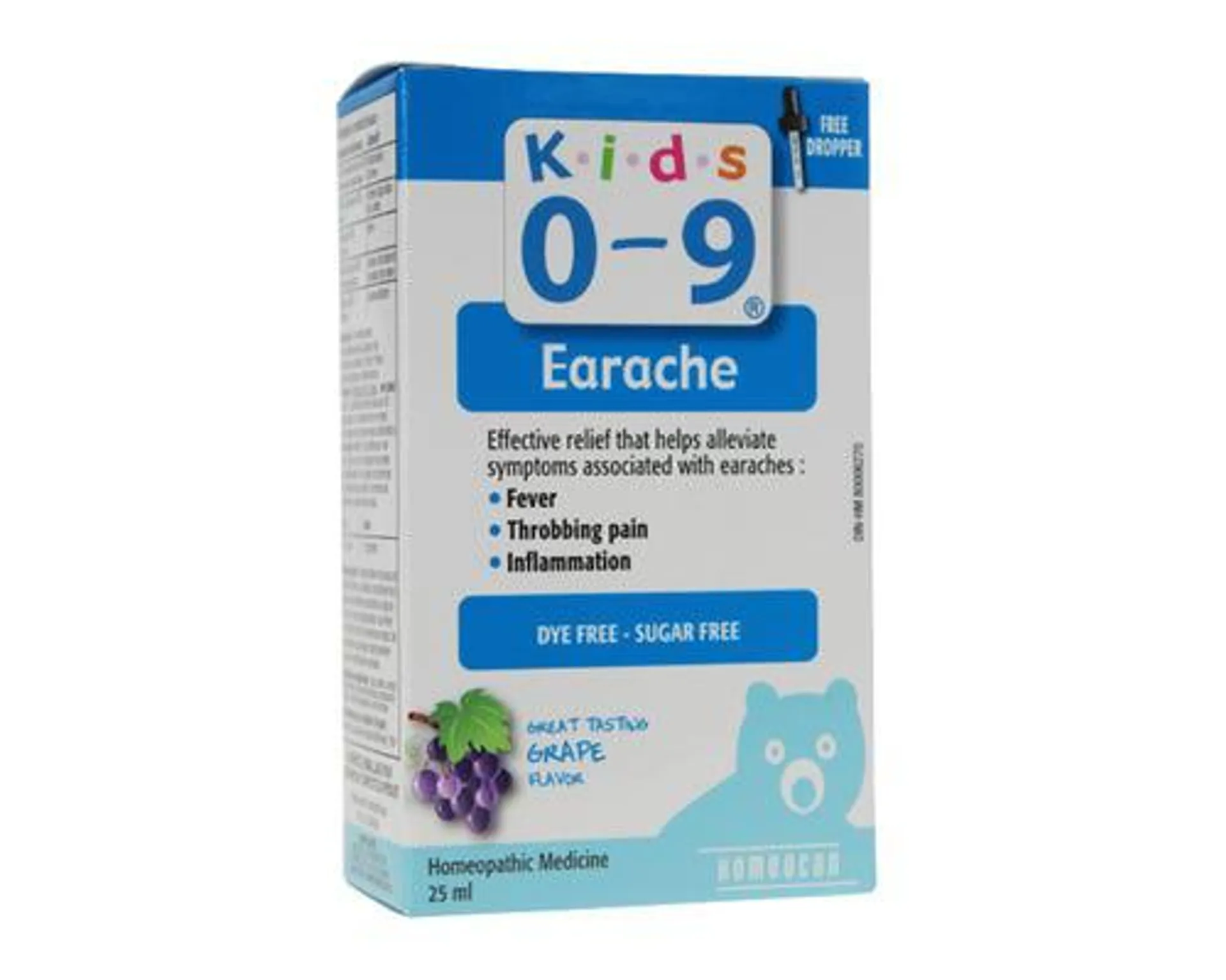 Homeocan Kids 0-9 Earache Grape Flavor 25mL