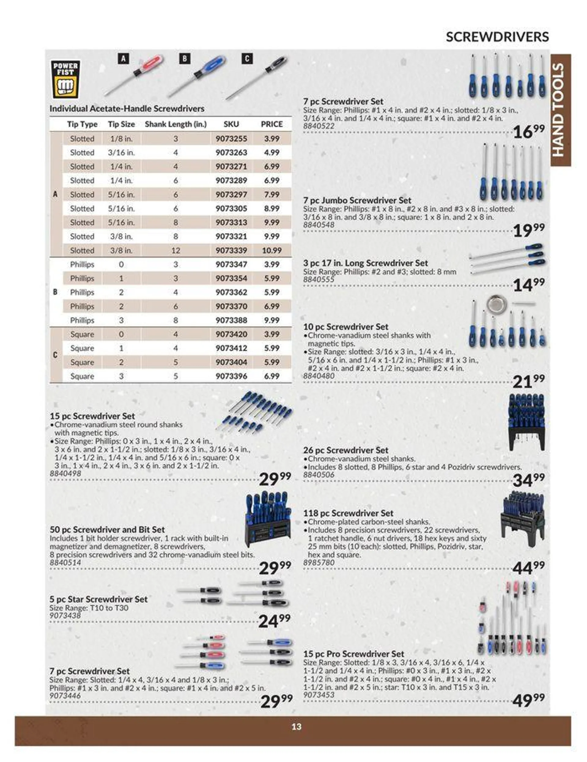 Hand Tools Catalogue from April 23 to April 22 2025 - flyer page 13