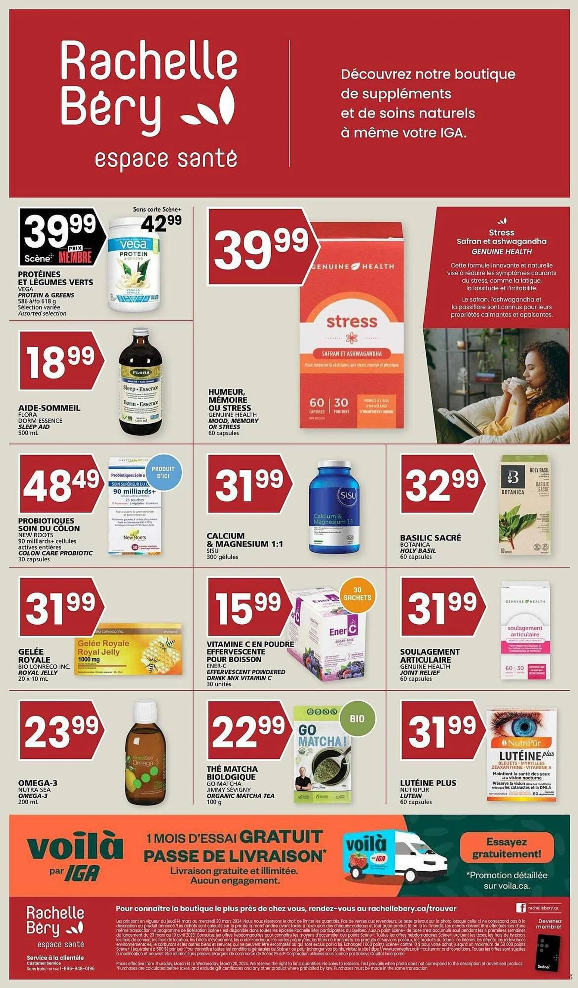 Rachelle-Bery Pharmacy flyer from March 14 to March 21 2024 - flyer page 1