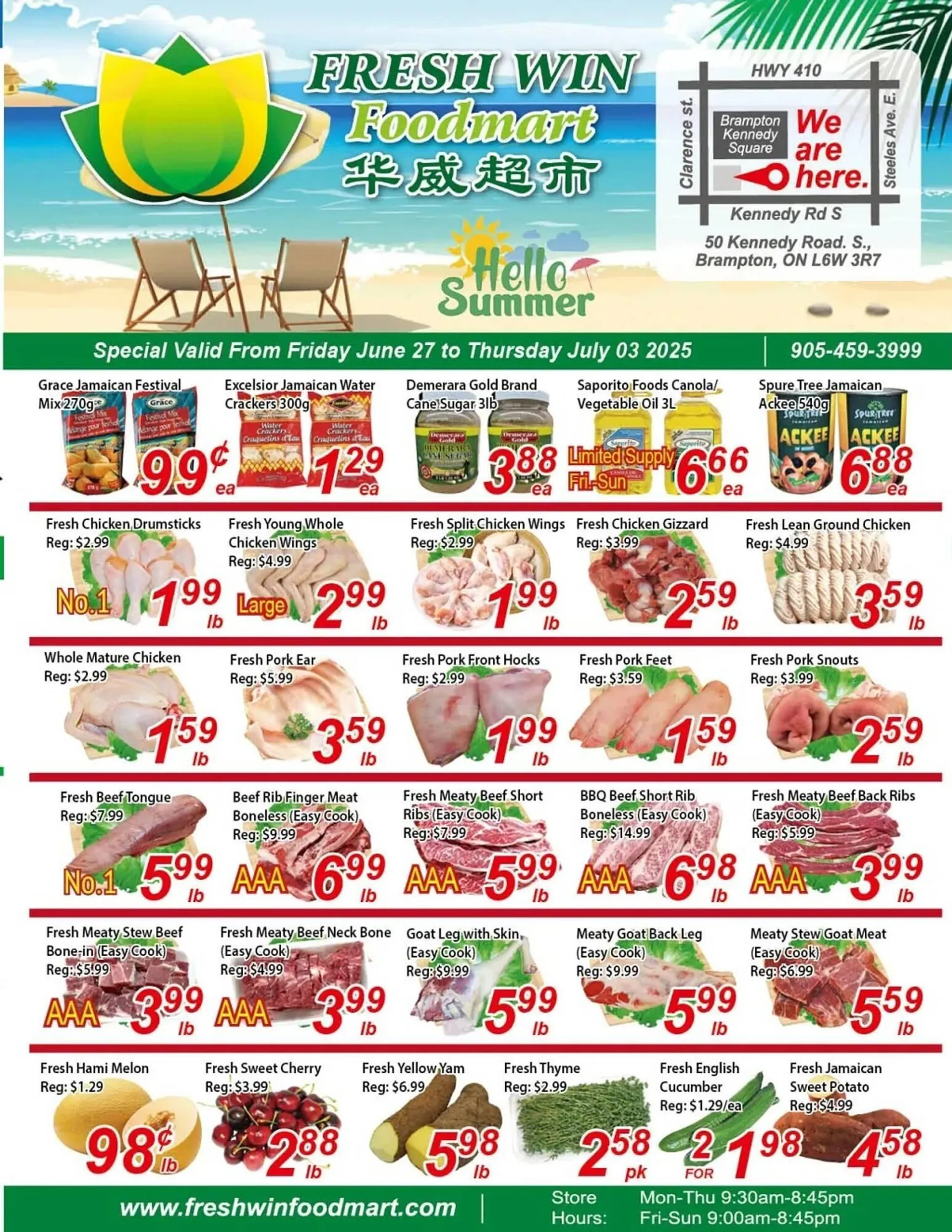 Fresh Win Foodmart flyer from June 27 to July 3 2025 - flyer page 1