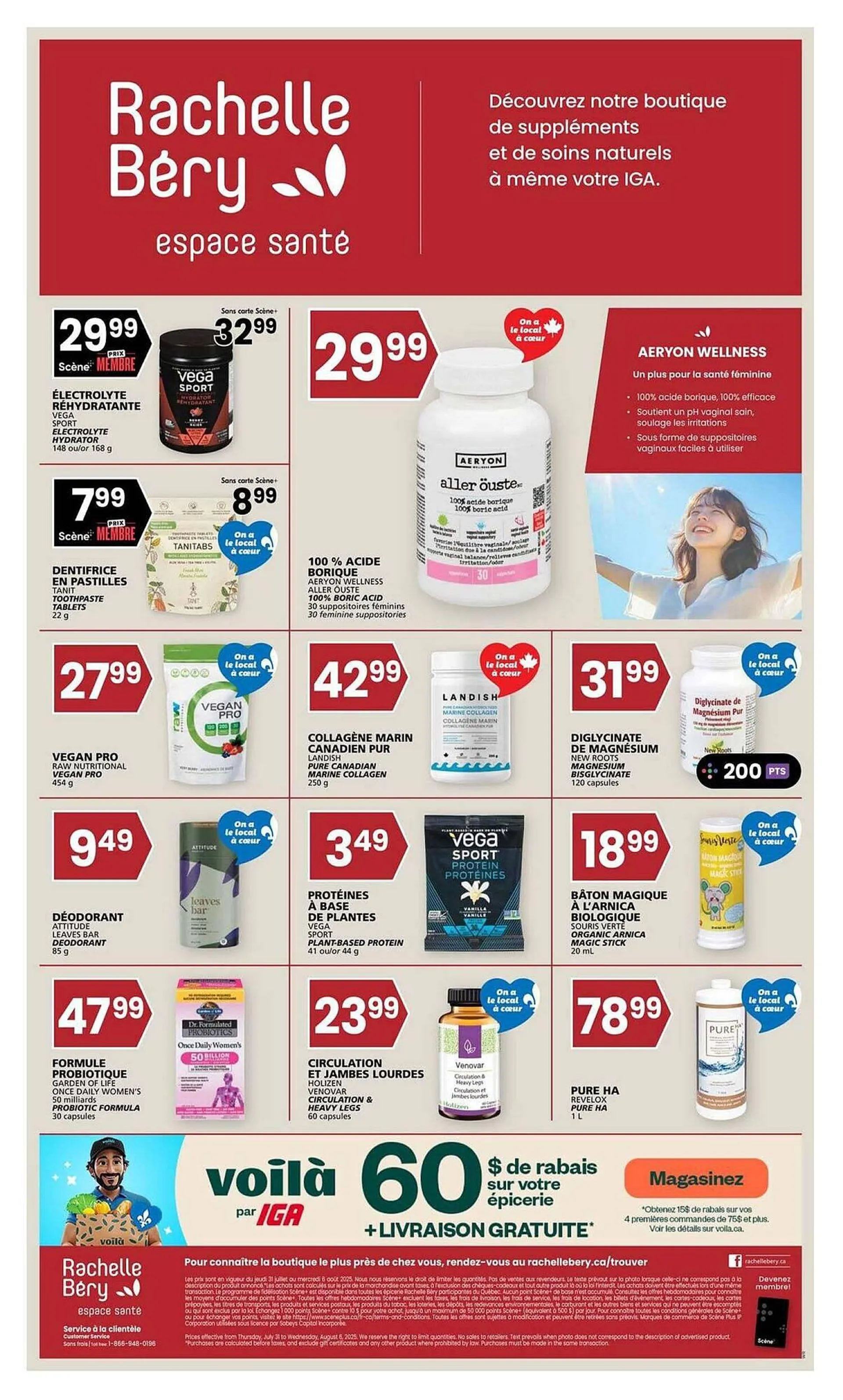 Rachelle-Bery Pharmacy flyer from July 31 to August 7 2025 - flyer page 1