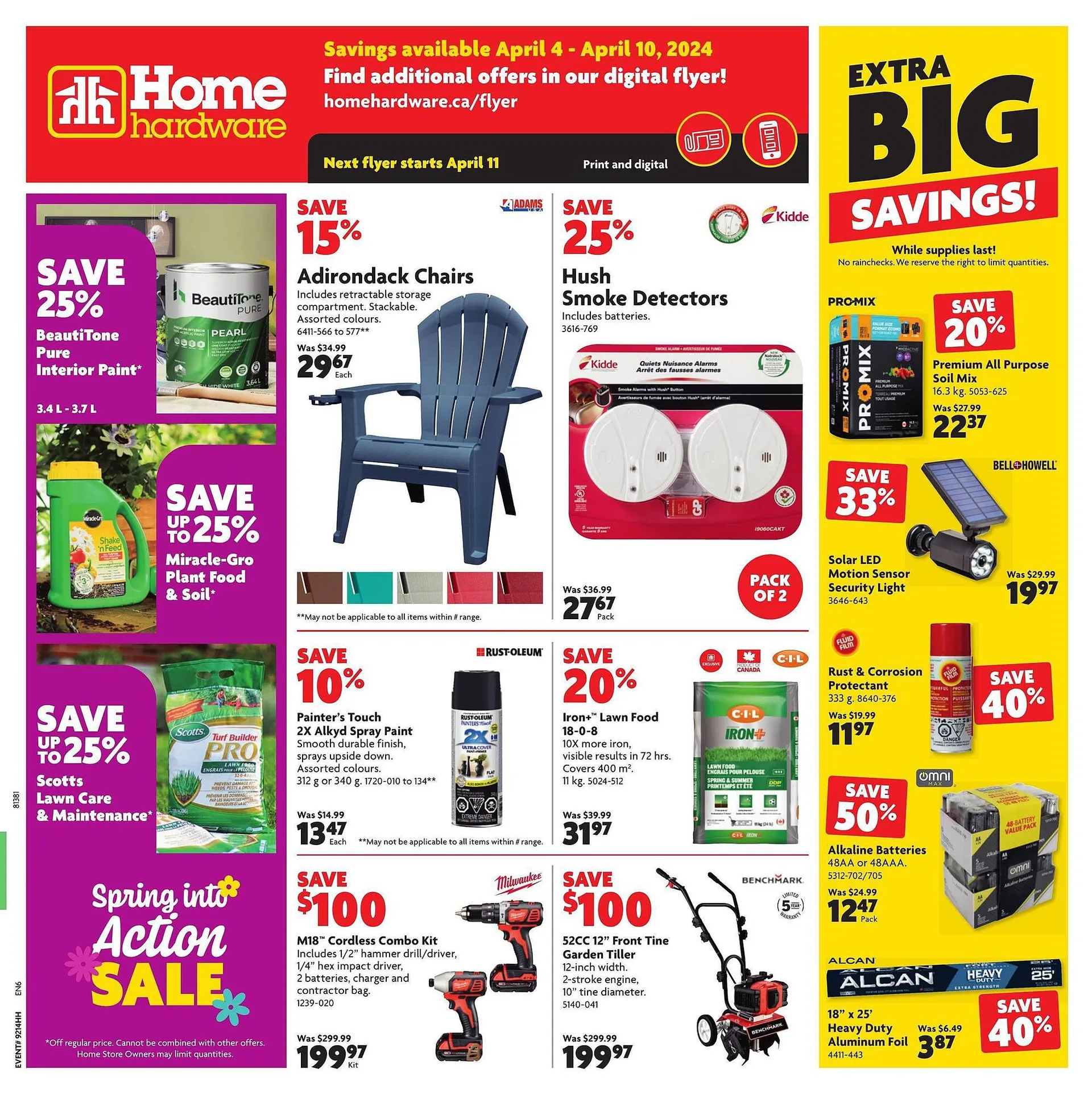 Home Hardware flyer from April 4 to April 10 2024 - flyer page 