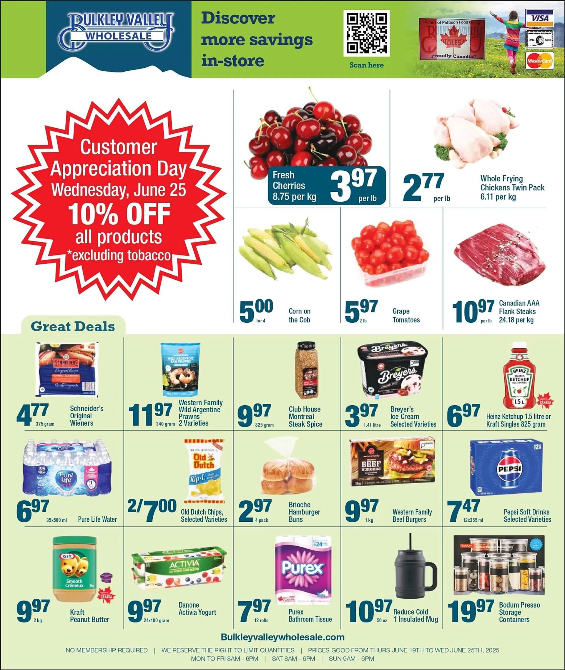 Bulkley Valley Wholesale flyer from June 19 to June 25 2025 - flyer page 1
