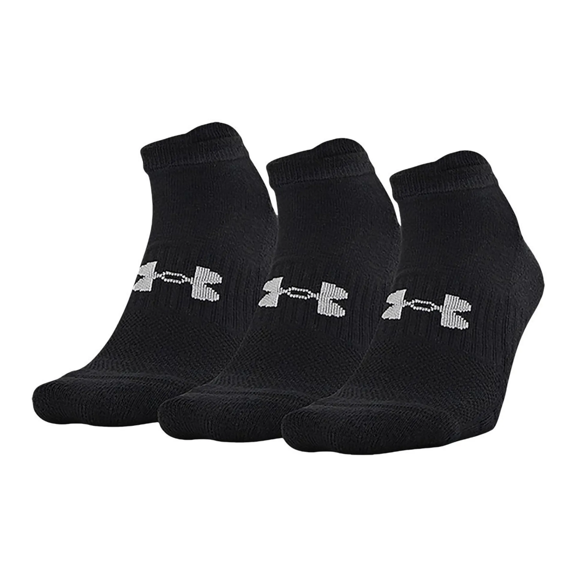 Under Armour Women's Training CottonTech No-Show Socks, Moisture-Wicking, 3-Pack