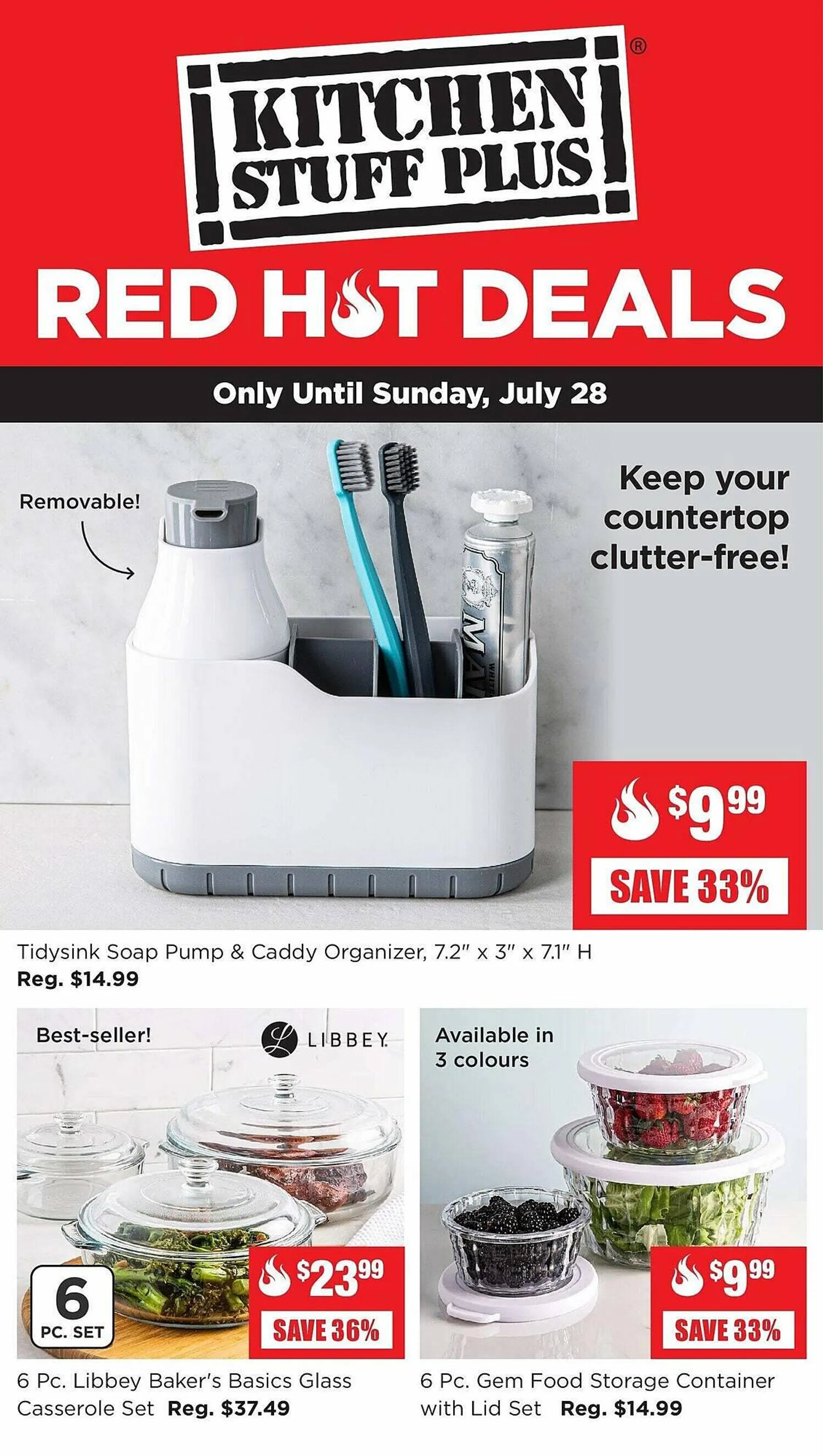 Kitchen Stuff Plus flyer from July 22 to July 29 2024 - flyer page 1