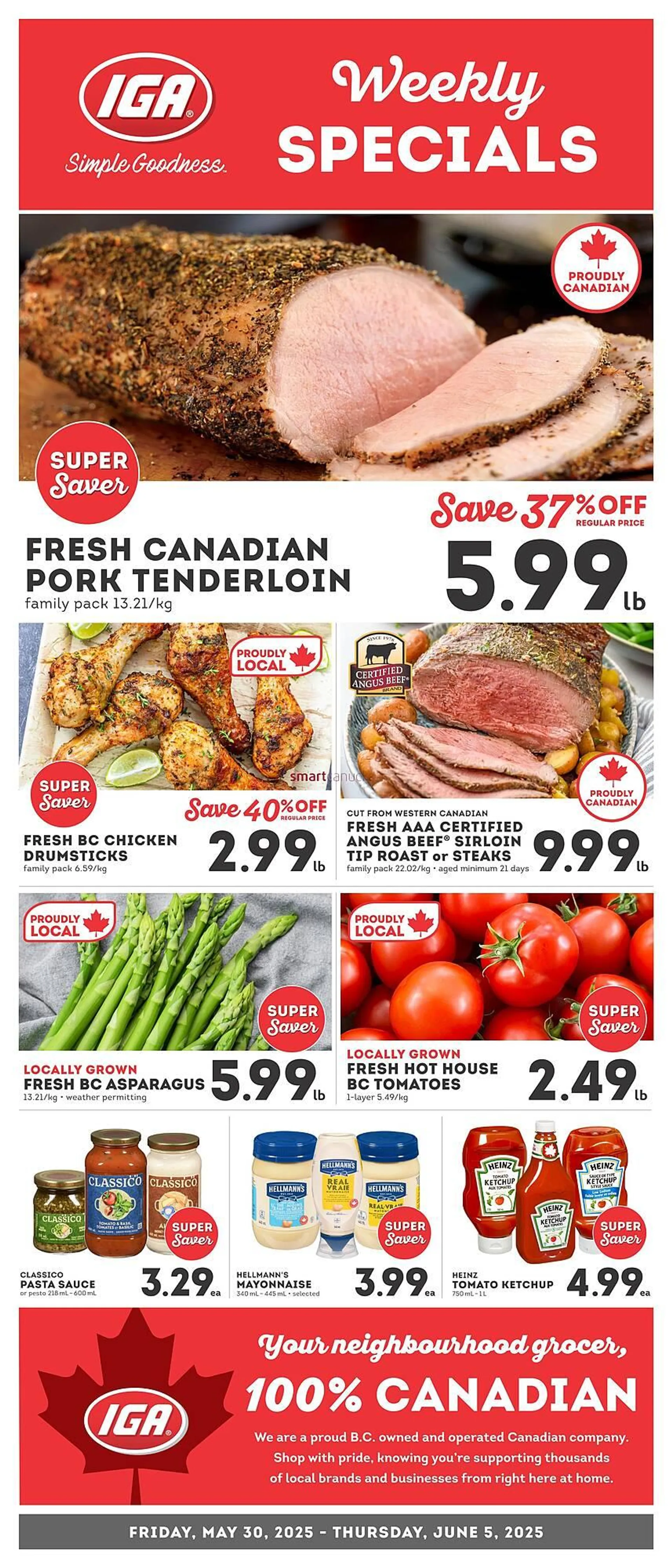 IGA flyer from May 29 to June 4 2025 - flyer page 1