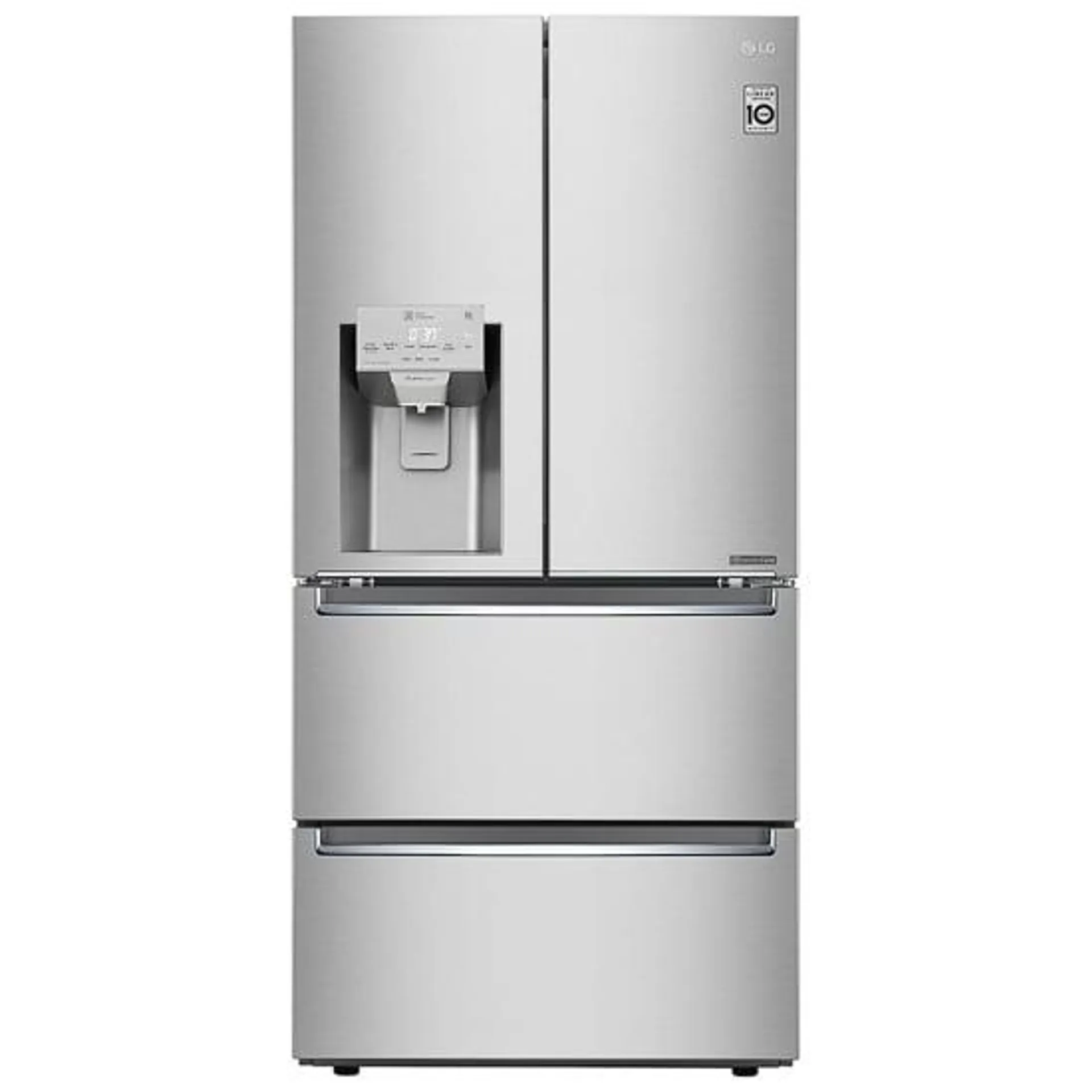 LG LRMXC1803S French Door Refrigerator, 33 inch Width, ENERGY STAR Certified, Counter Depth, 18.3 cu. ft. Capacity, Stainless Steel colour Air Filter, Door Cooling+