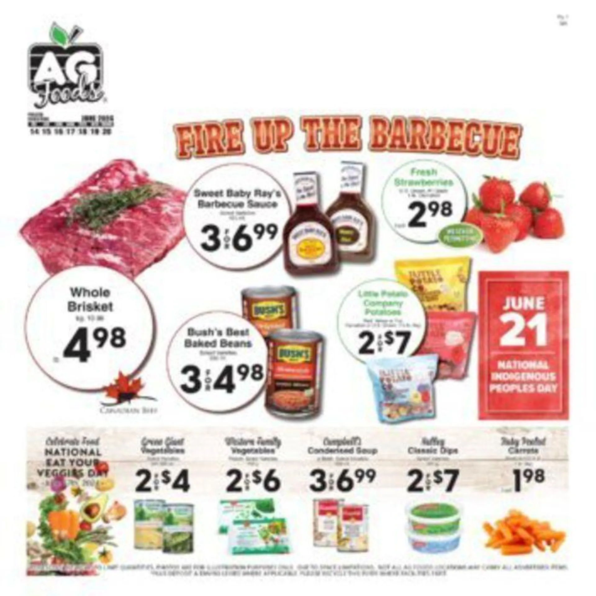 AG Foods weekly flyer from June 15 to June 29 2024 - flyer page 1