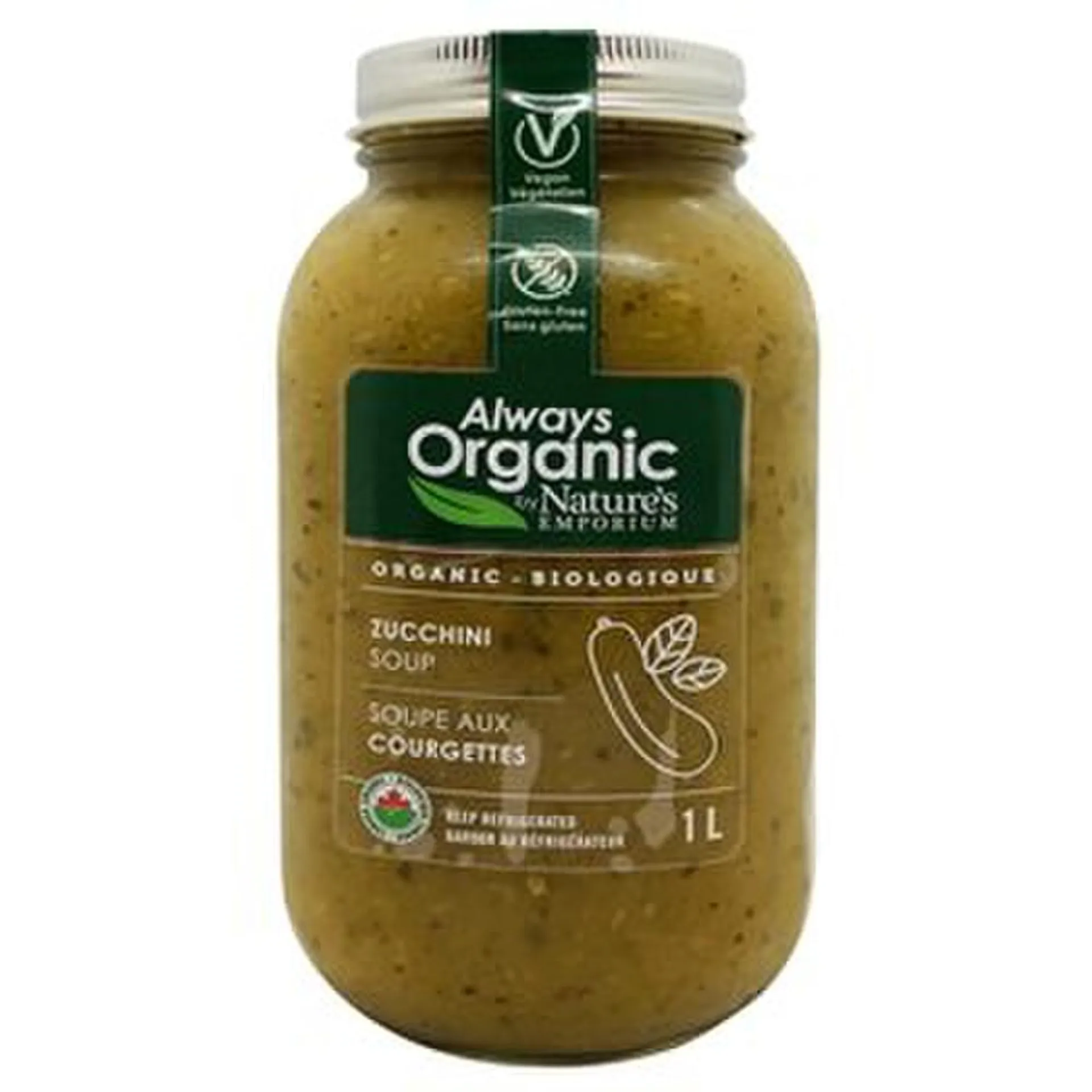 Always Organic Soup Zucchini Org 1L