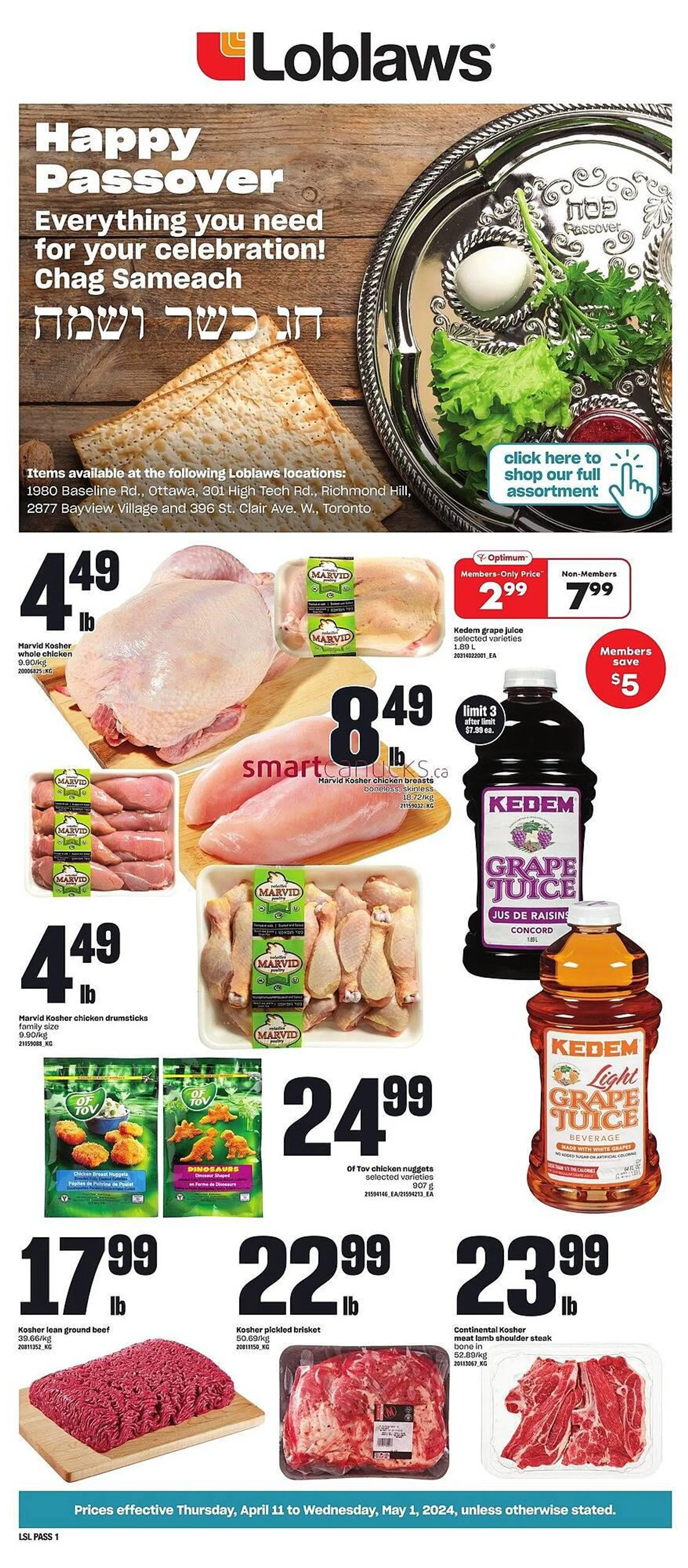 Loblaws flyer from April 11 to April 17 2024 - flyer page 