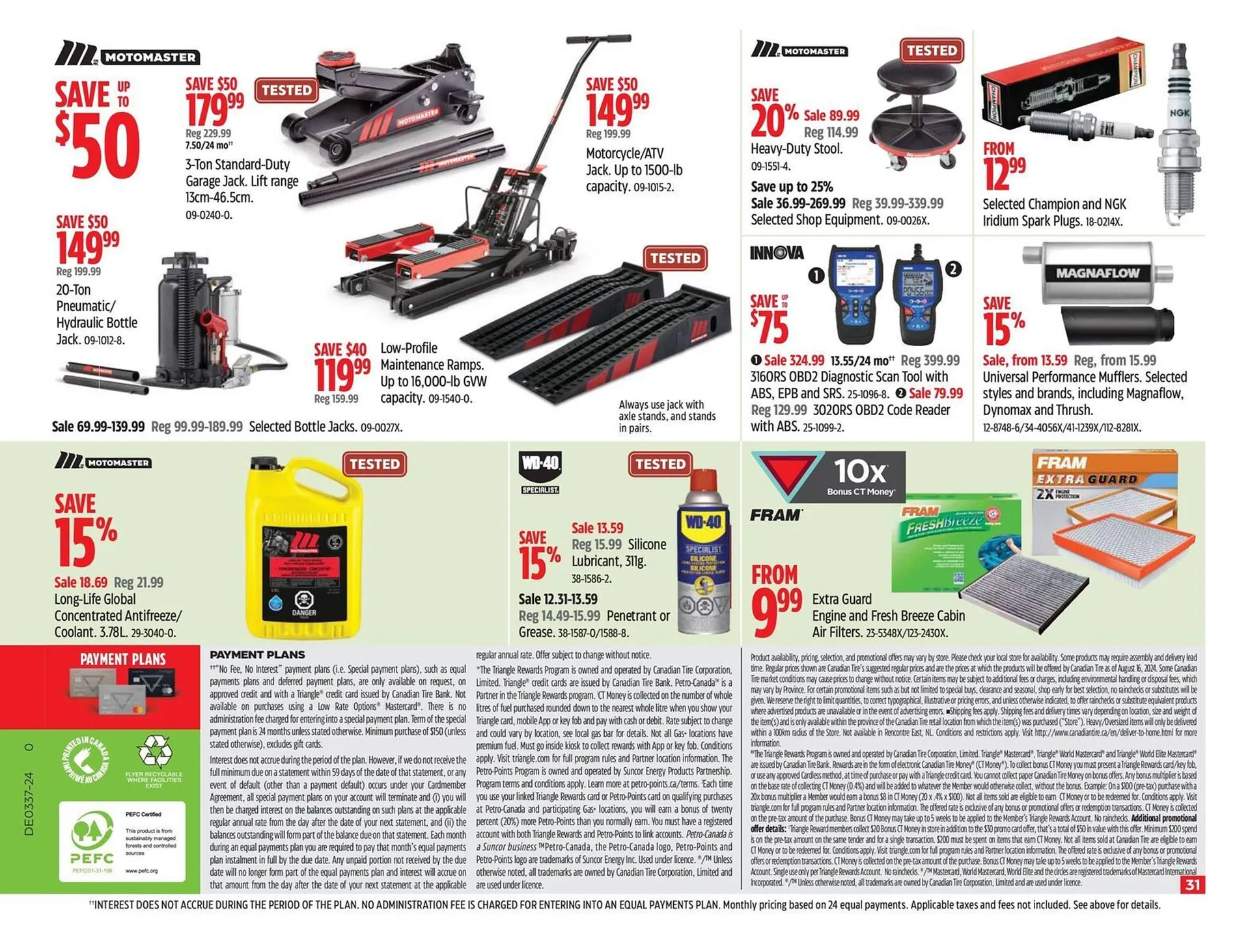 Canadian Tire flyer from September 5 to September 12 2024 - flyer page 31