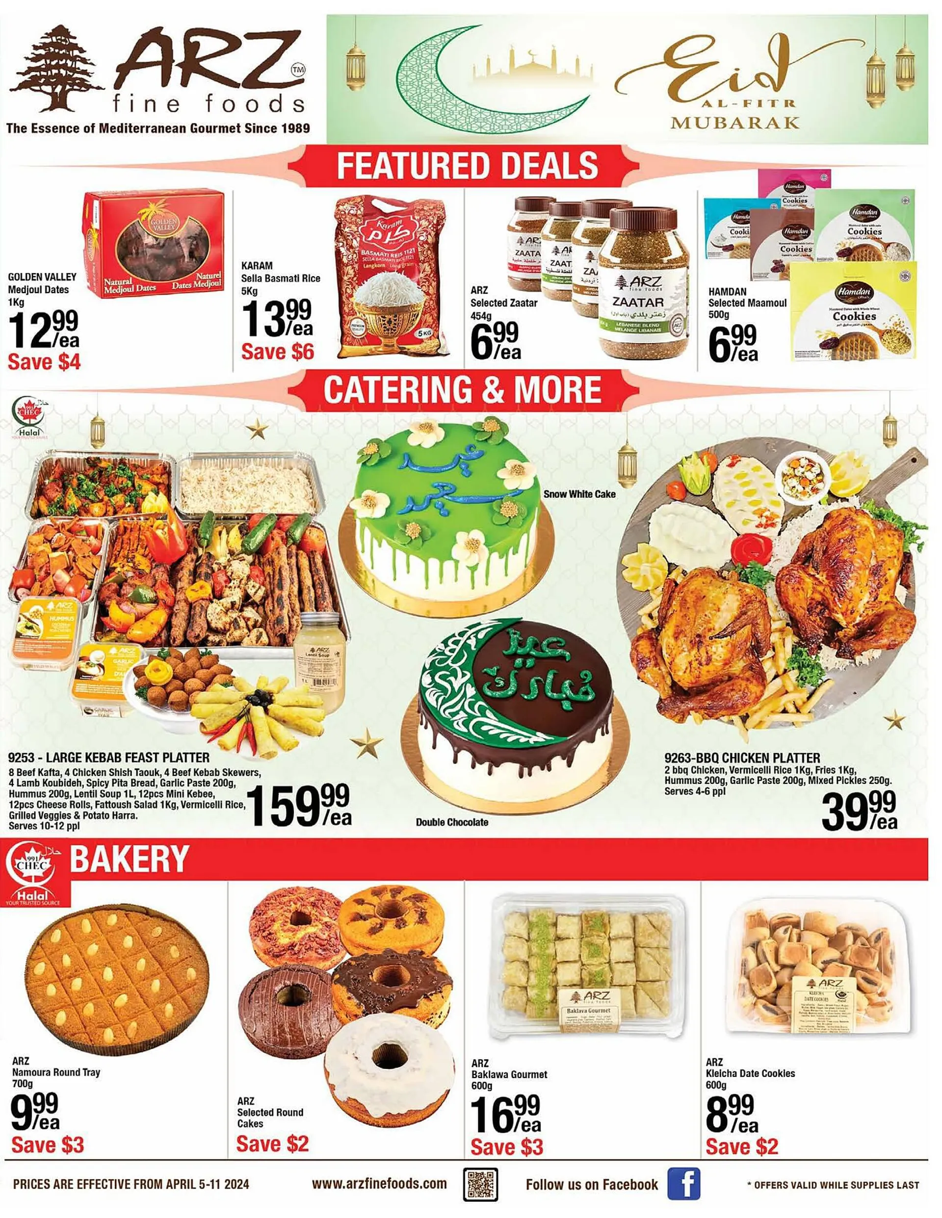Arz Fine Foods flyer from April 5 to April 11 2024 - flyer page 1