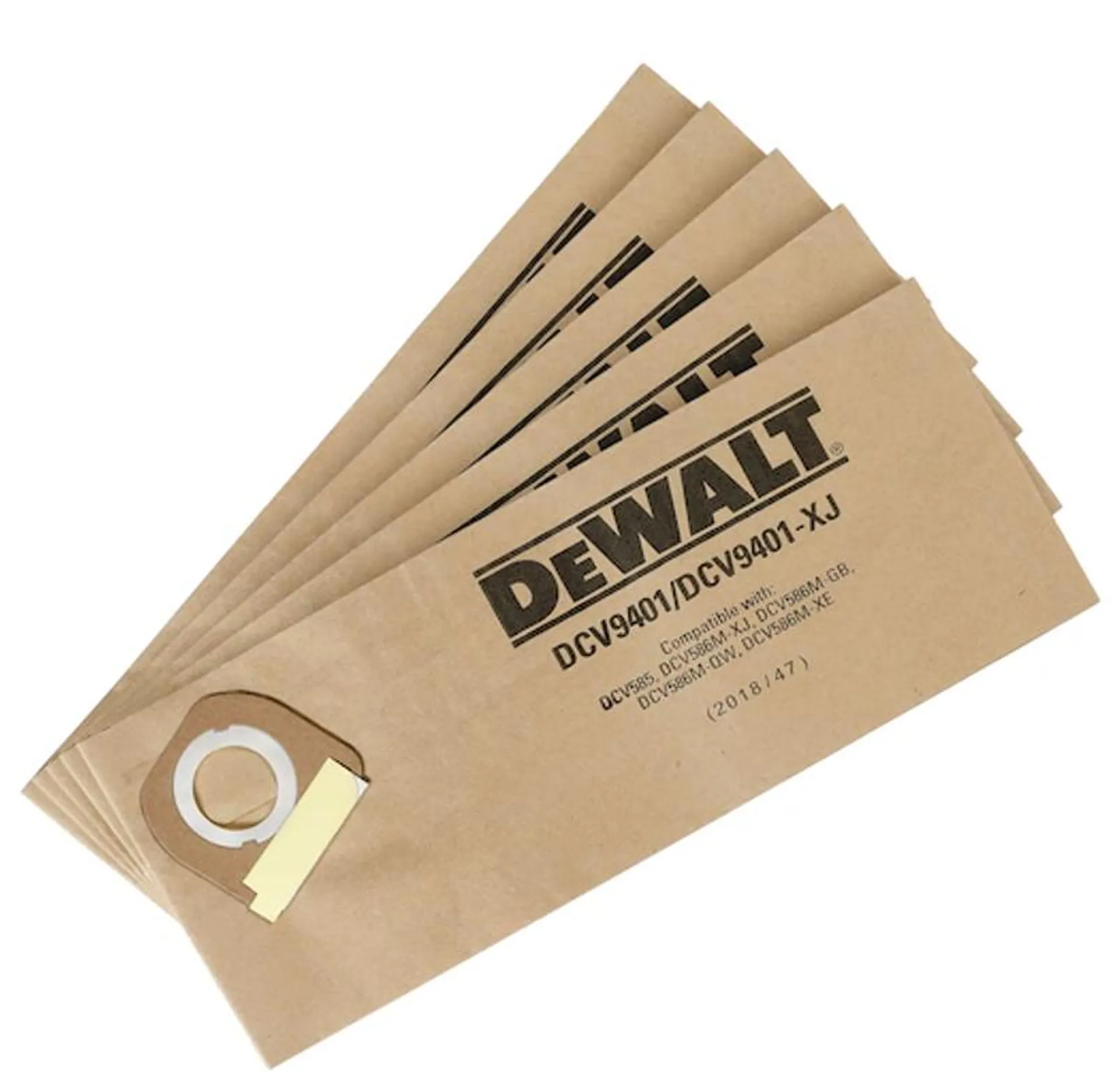 DEWALT PAPER LINER 5PC PACK FOR DCV585