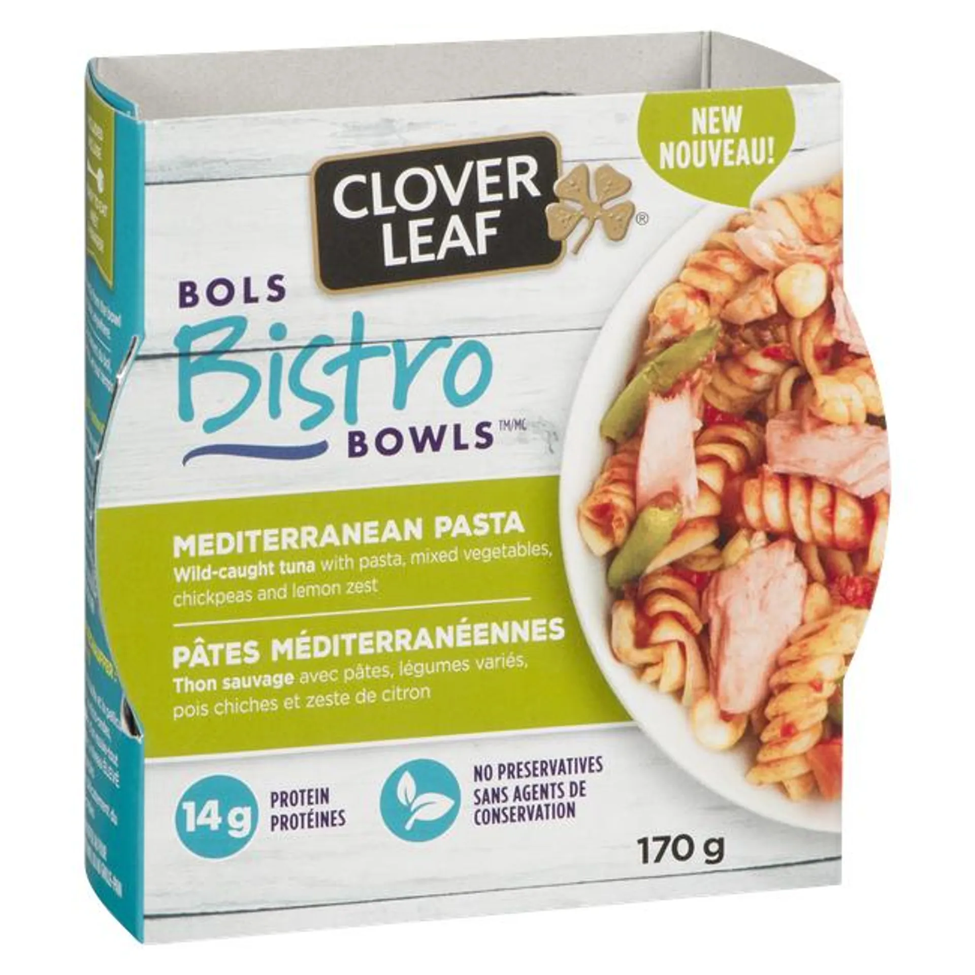 Clover Leaf Bistro Bowls Mediterranean Pasta