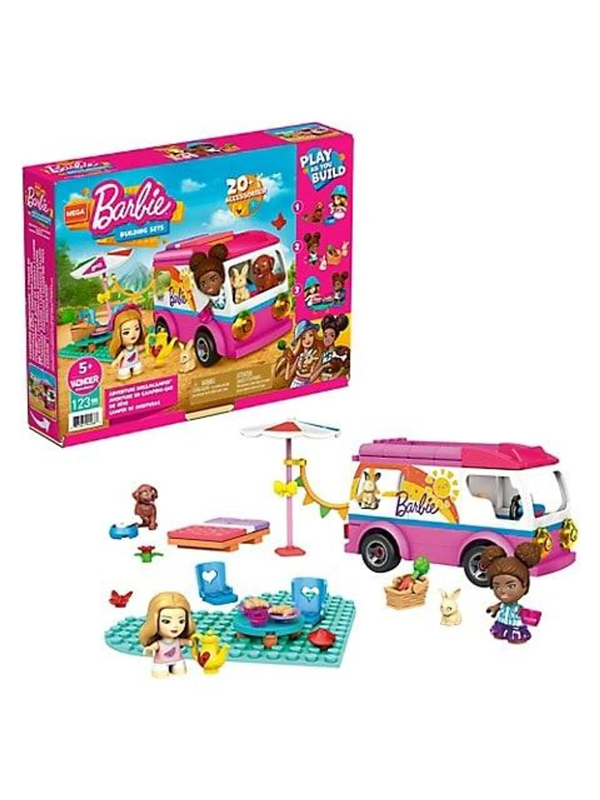 Mega Construx Barbie Adventure Dreamcamper Building Set