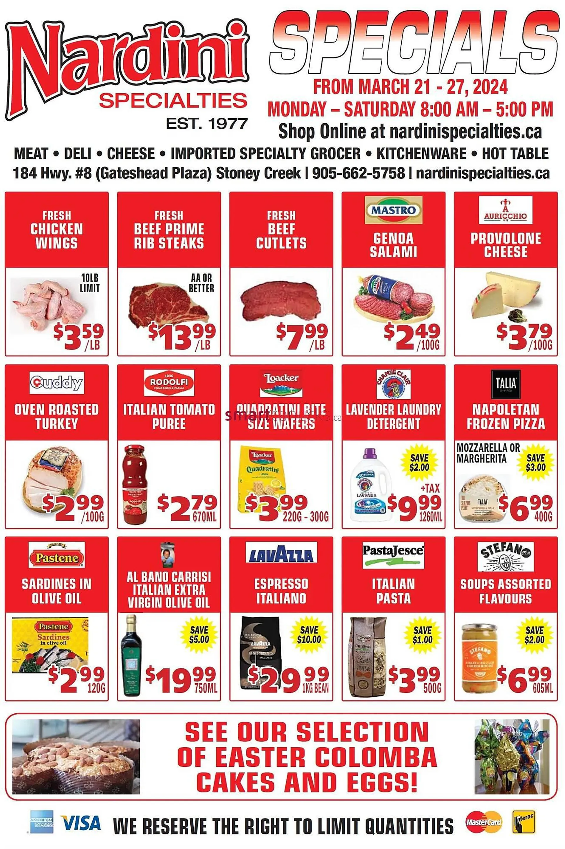 Nardini Specialties flyer from March 21 to March 27 2024 - flyer page 1