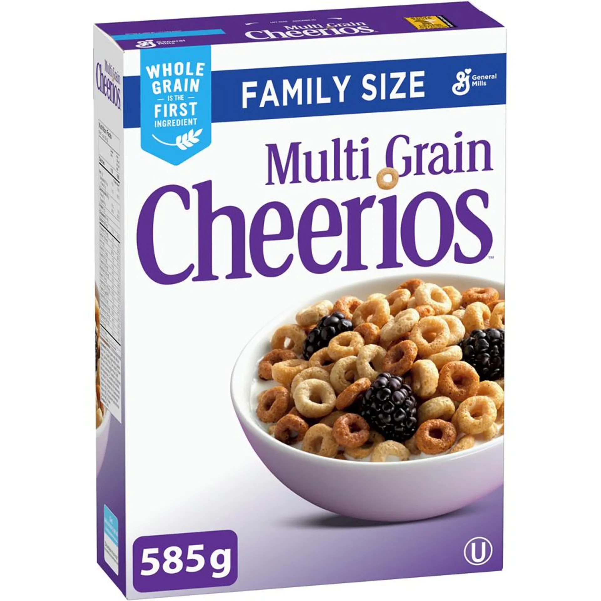 Multi Grain Cheerios Breakfast Cereal, Family Size, Whole Grains