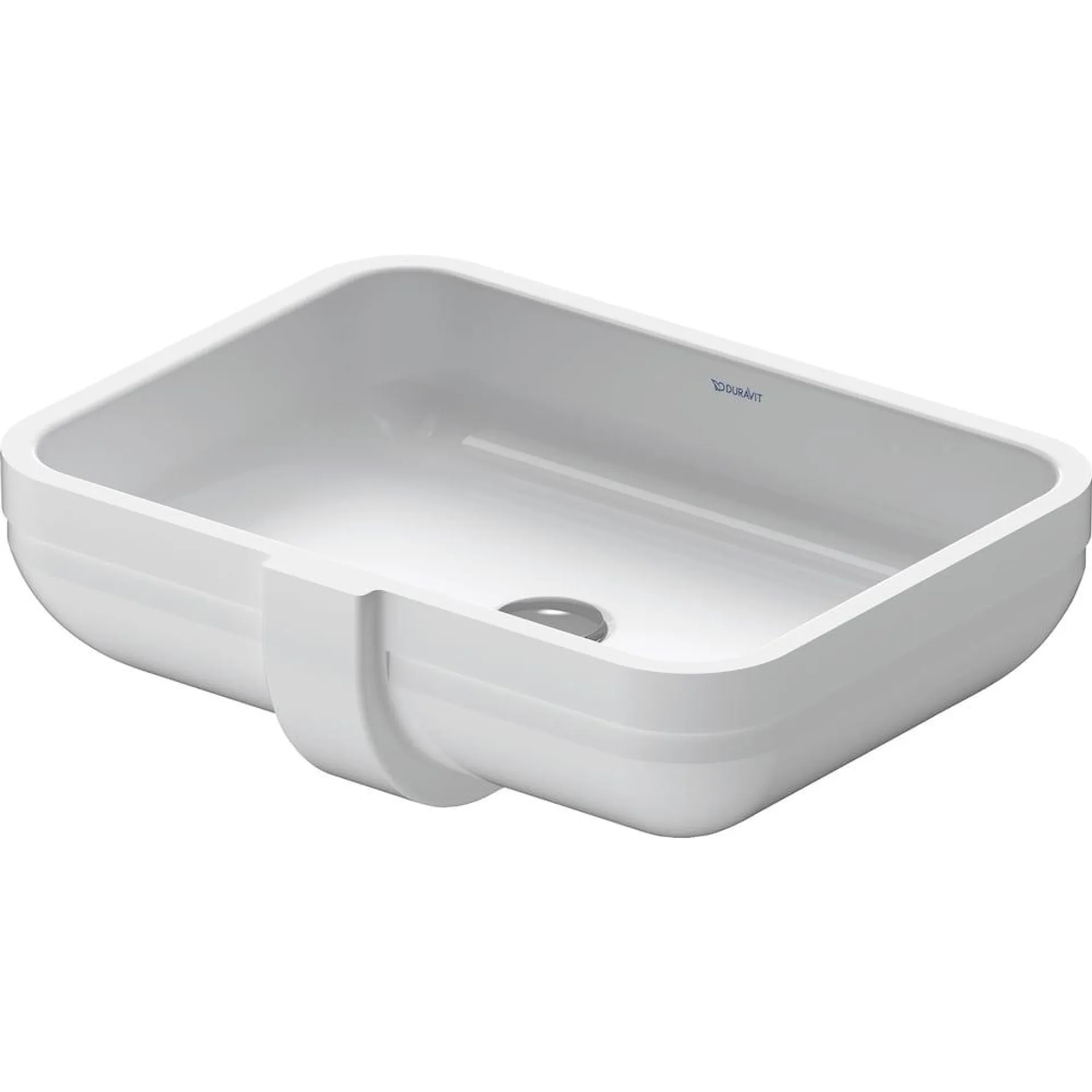 Happy D.2 Ceramic 18-7/8-inch Undermount Bathroom Sink in White