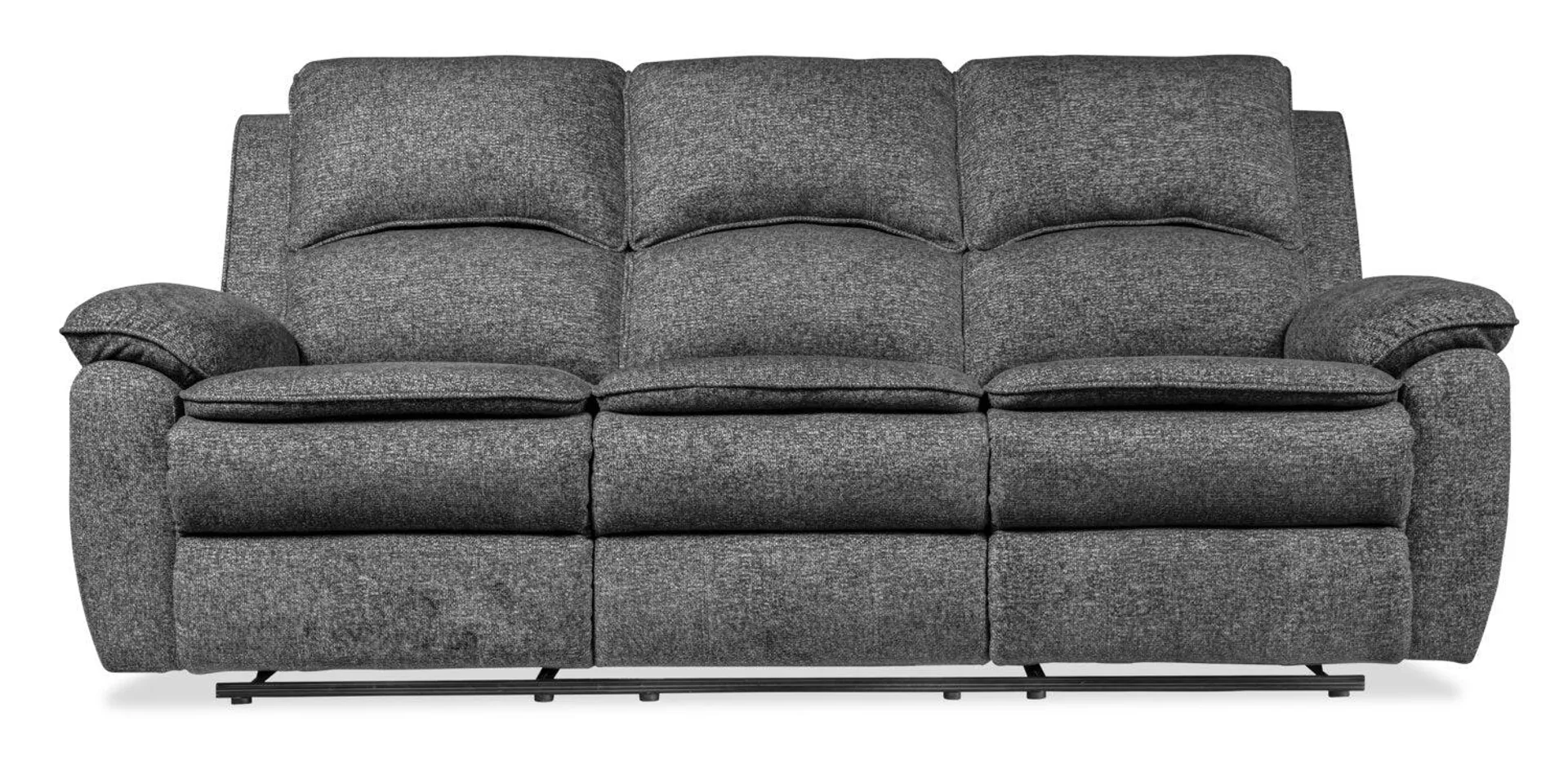 Chandler 82" Grey Chenille Fabric Reclining Sofa