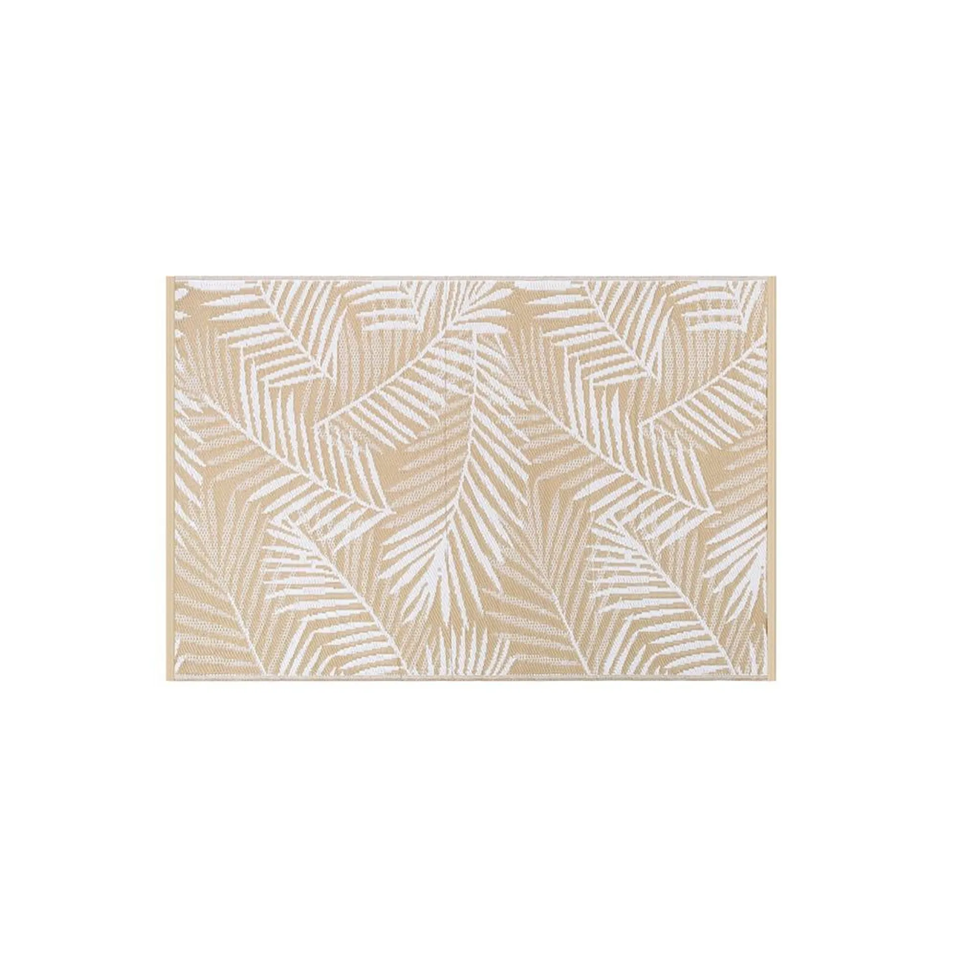 KSP Outdoor 'Areca Palm' All Season Mat (Beige) 4' x 6'