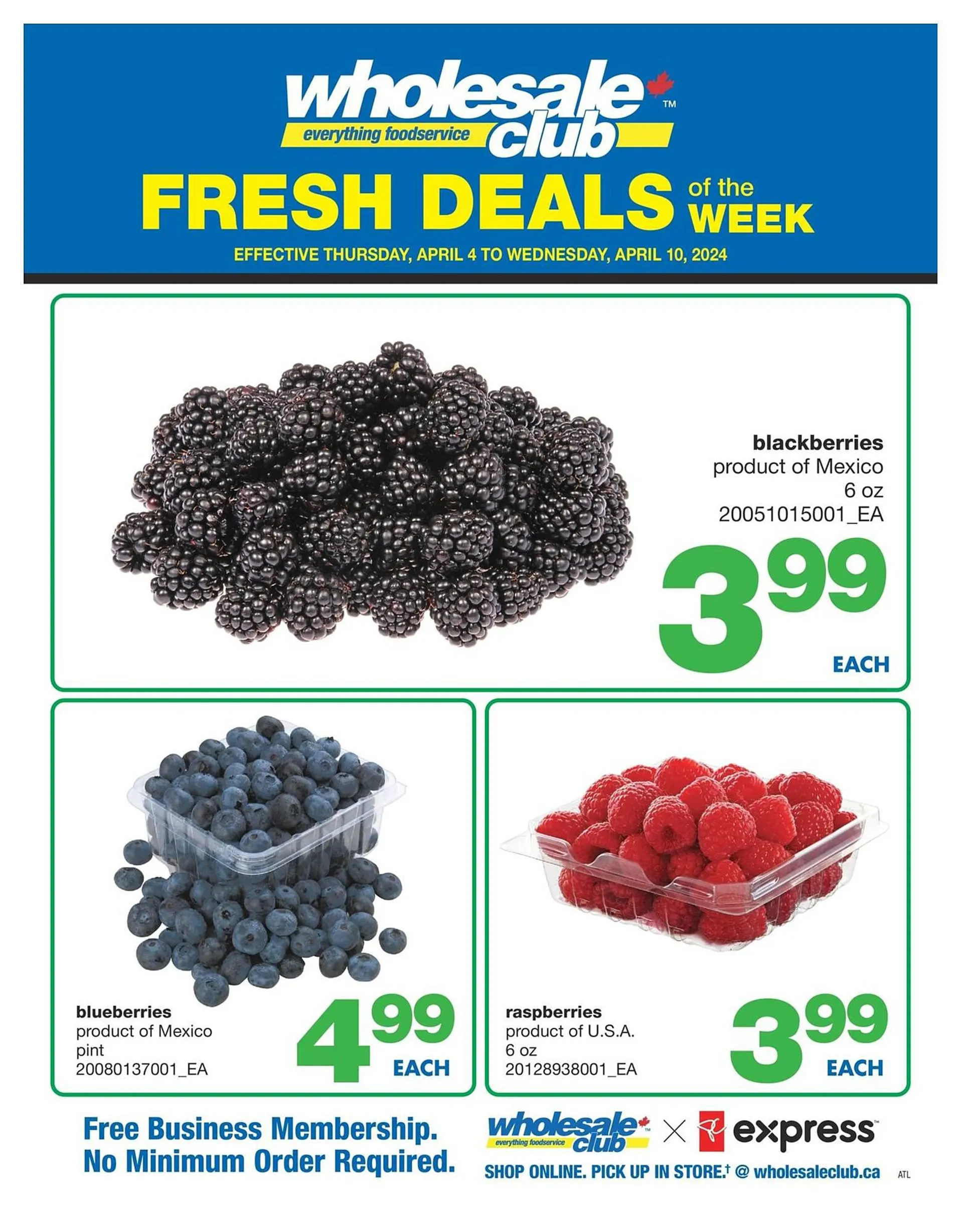 Wholesale Club flyer from April 3 to April 30 2024 - flyer page 1