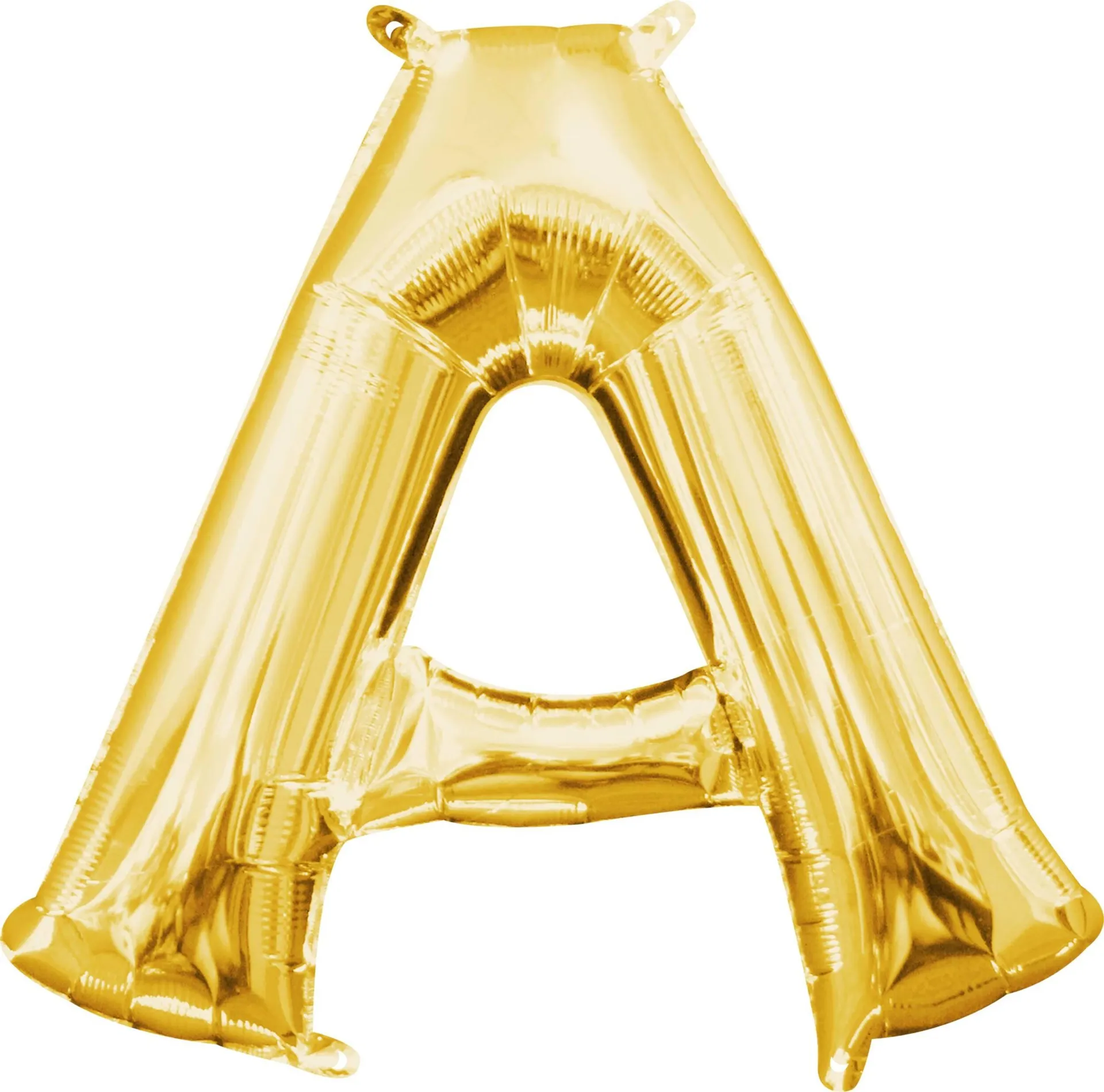 A-Z Letters Satin Foil Balloon, Gold, 13-in, Air-Filled for Birthday/Graduation/Baby Shower/Wedding