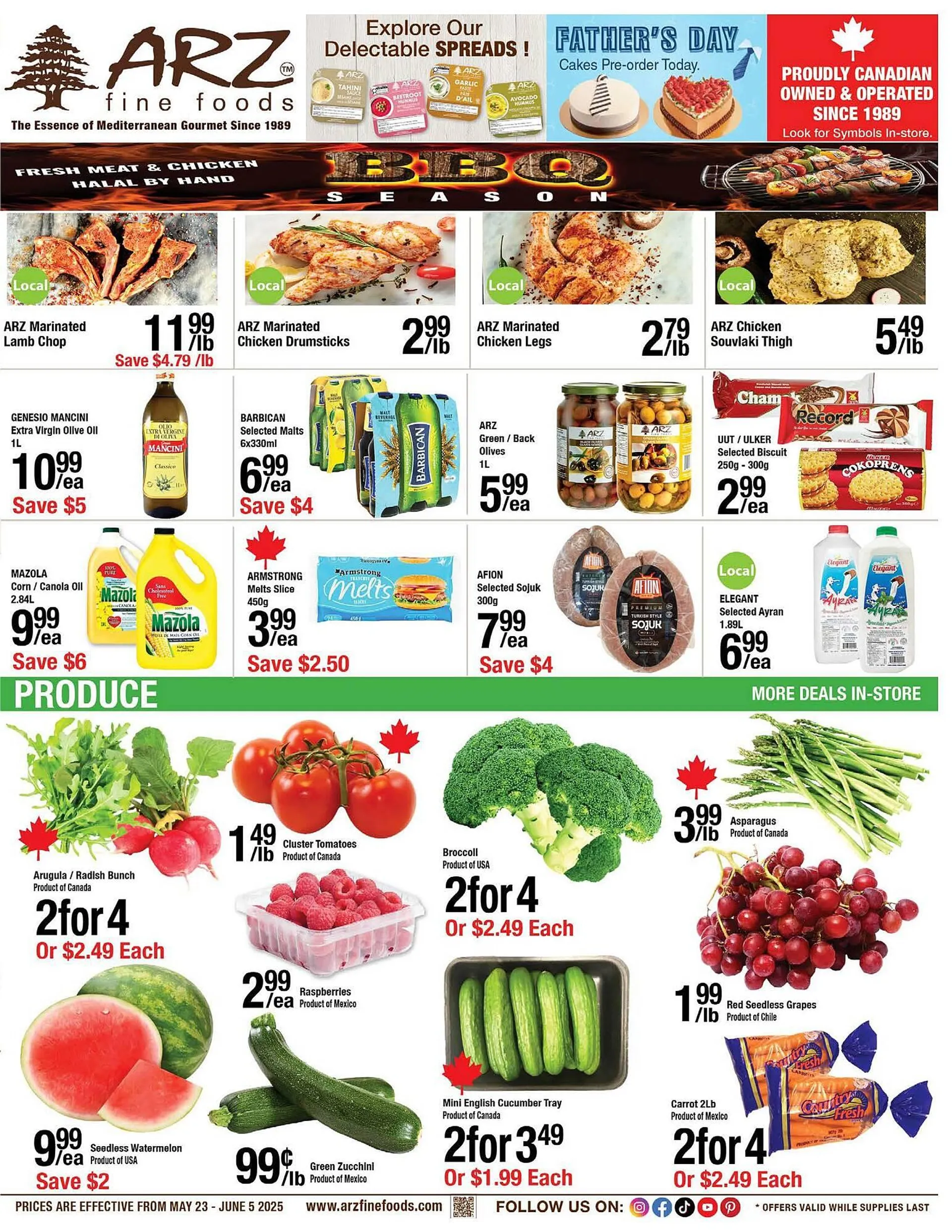 Arz Fine Foods flyer from May 23 to May 29 2025 - flyer page 1