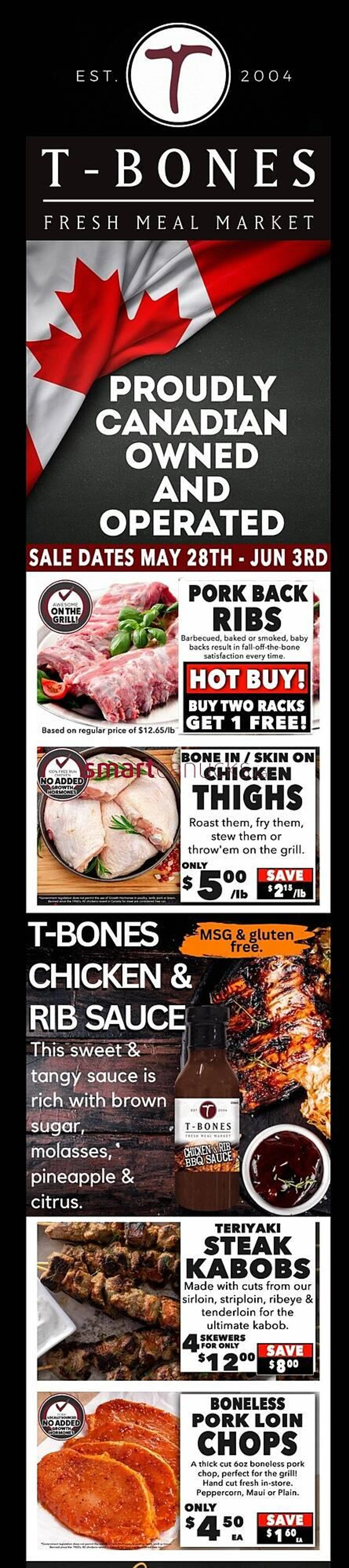 T-Bone's flyer from May 29 to June 4 2025 - flyer page 1