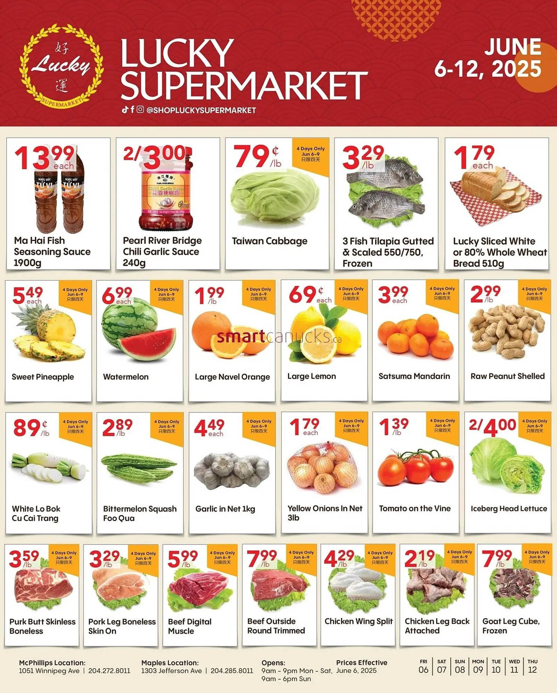 Lucky Supermarket flyer from June 6 to June 12 2025 - flyer page 1