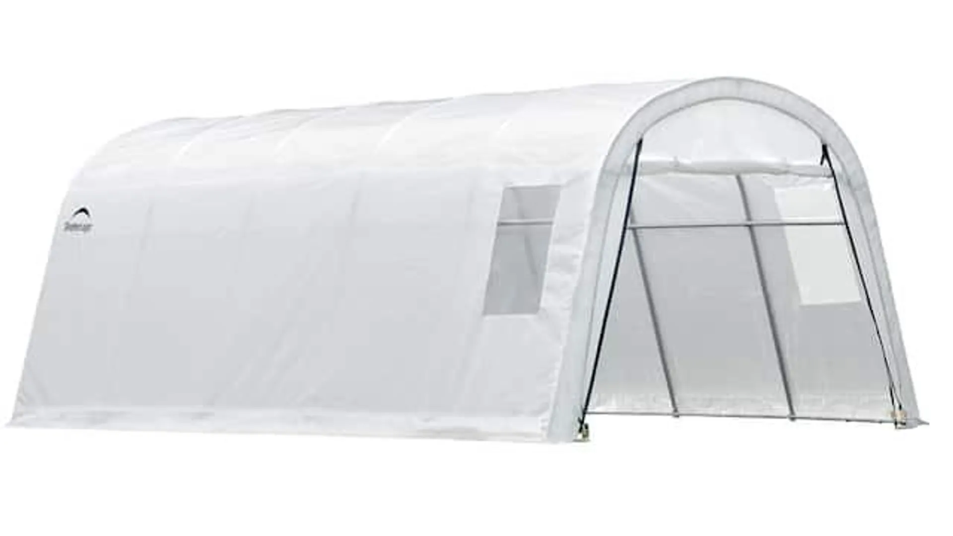 ShelterLogic Clearview Water Resistant Roundtop Car Garage w/UV Protection, 12 x 20 x 8-ft