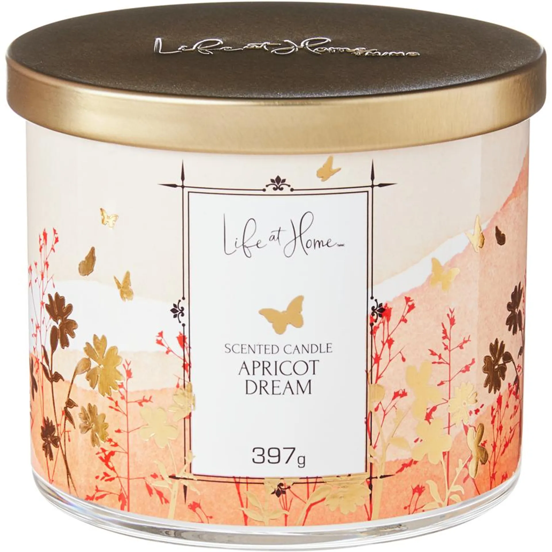 Scented Candle with Lid - Apricot Dream