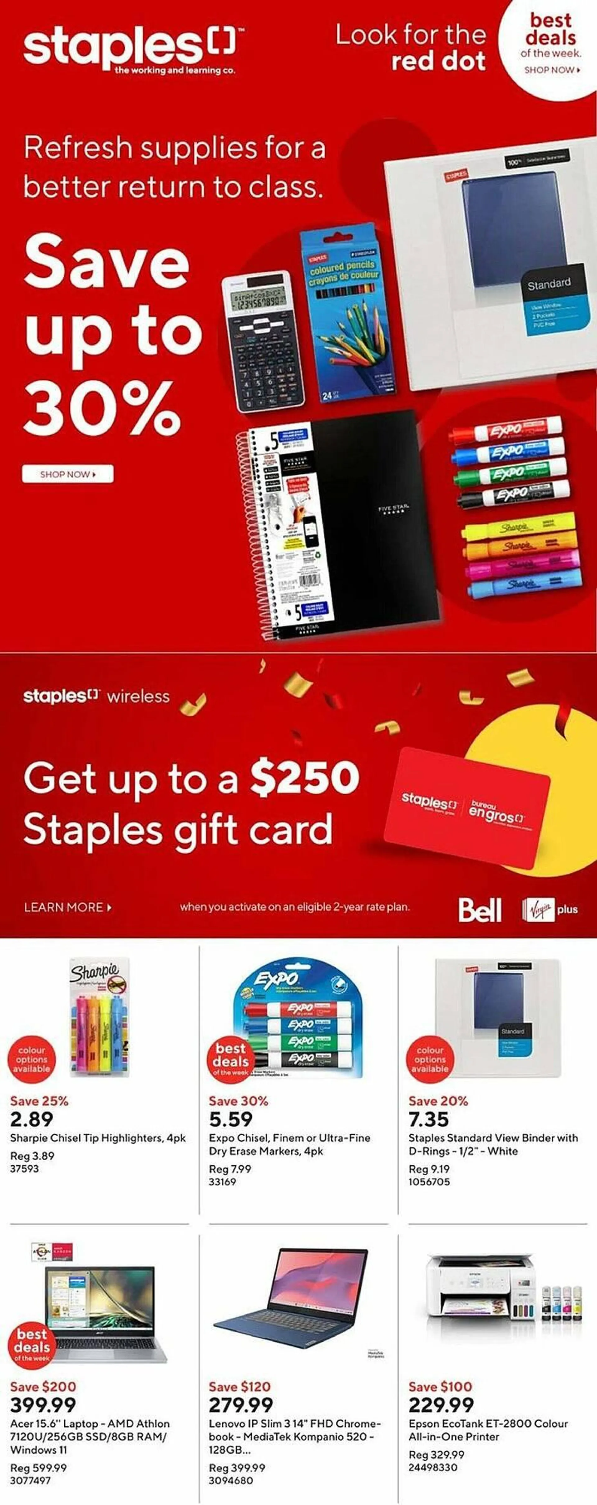 Staples flyer - 1