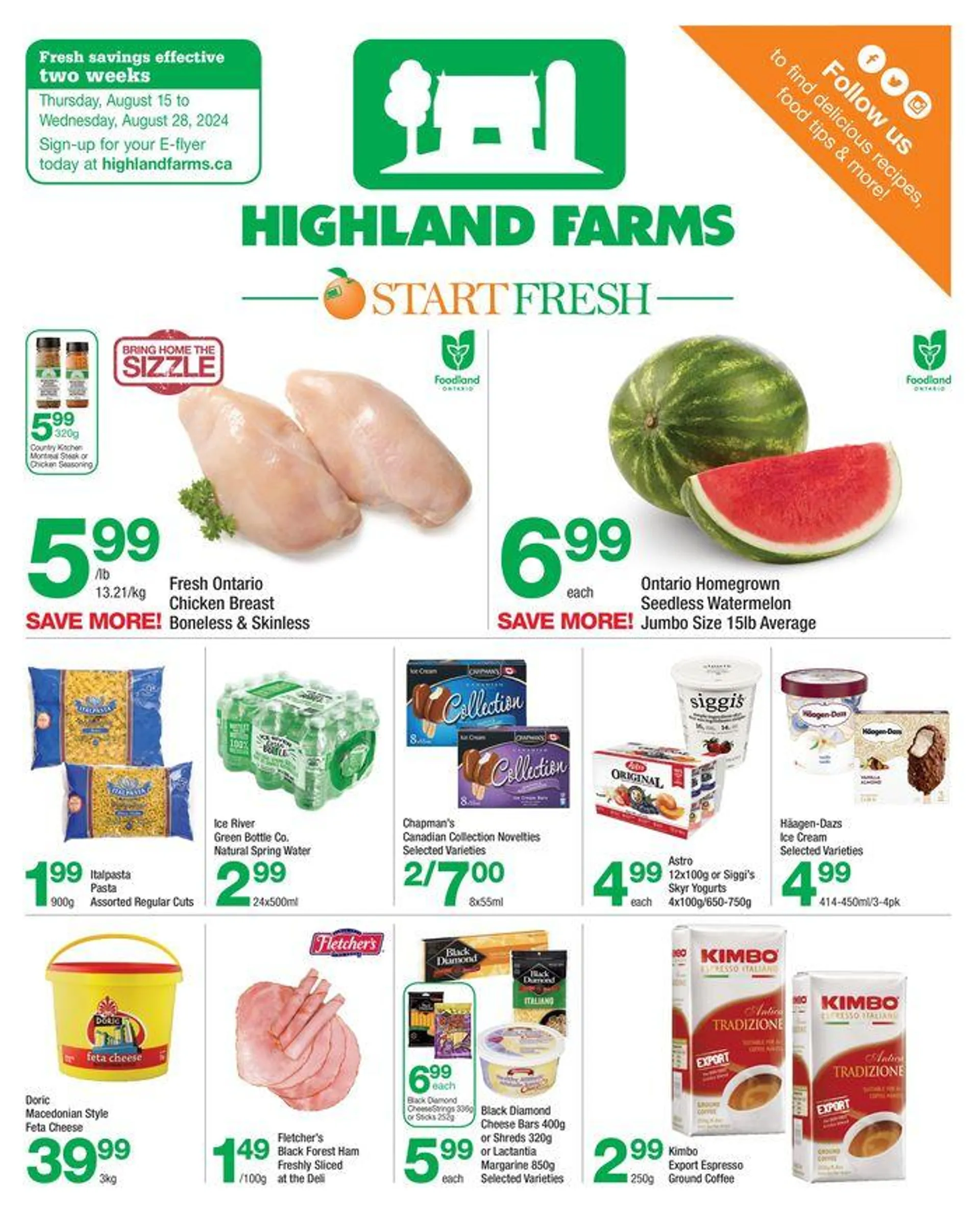 Highland Farms flyer - 1