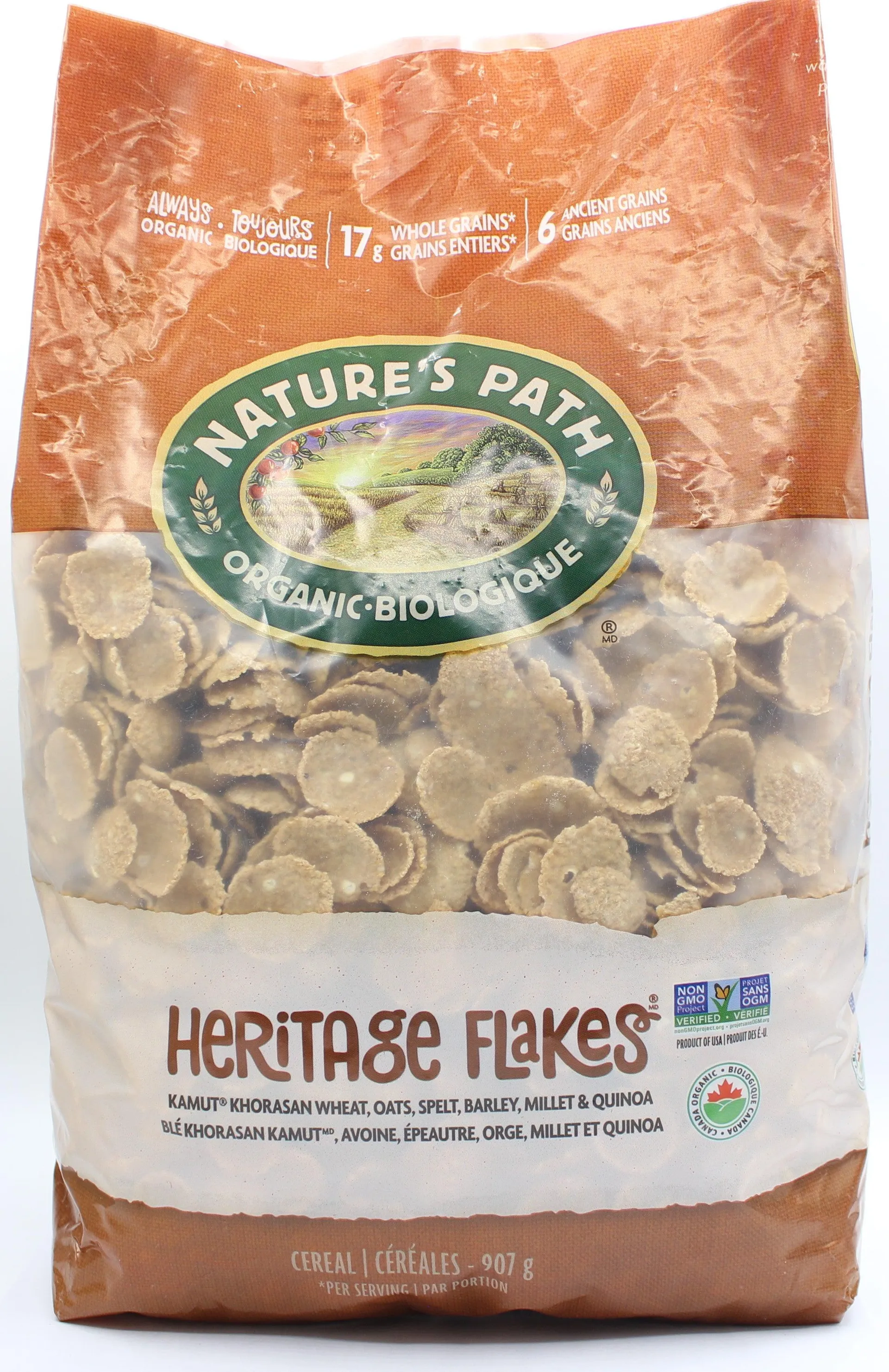 Organic Heritage Flakes Cereal - Eco Pac