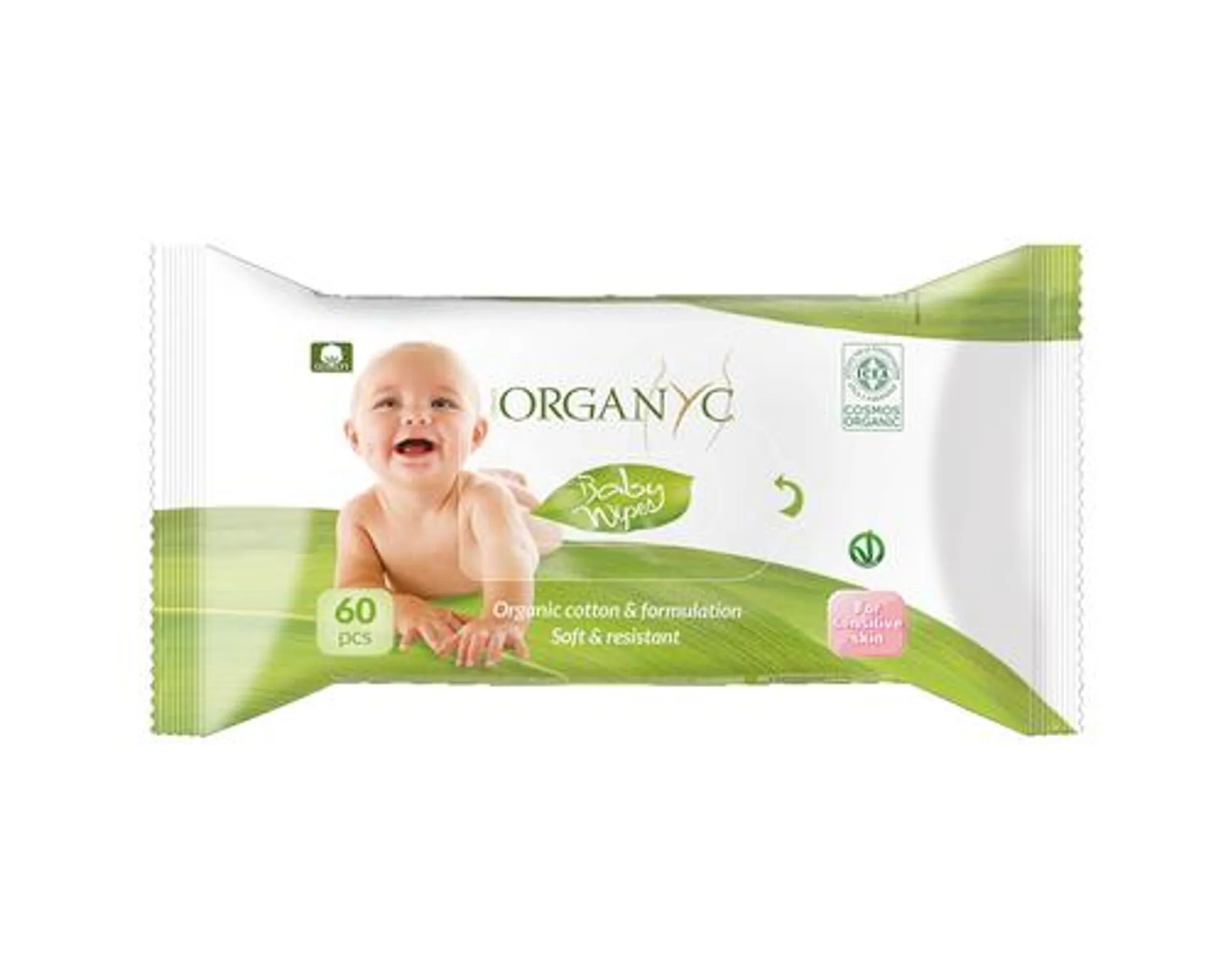 Organyc Baby Wipes Sweet Care 60 Wipes