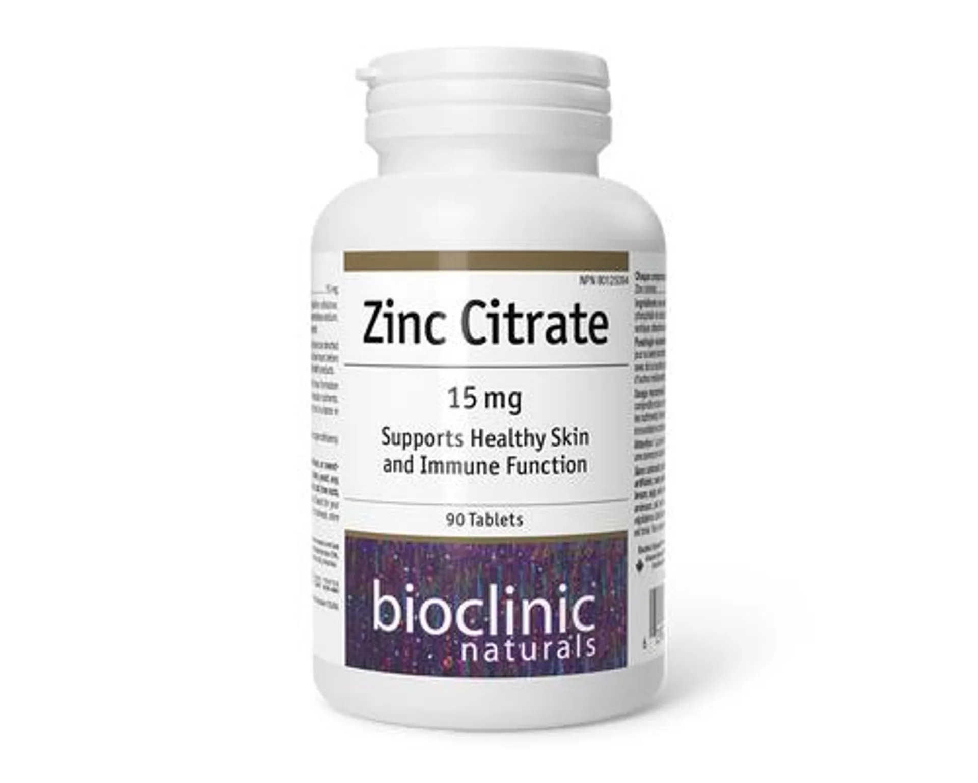 Bioclinic Zinc Citrate 15mg 90 Tablets