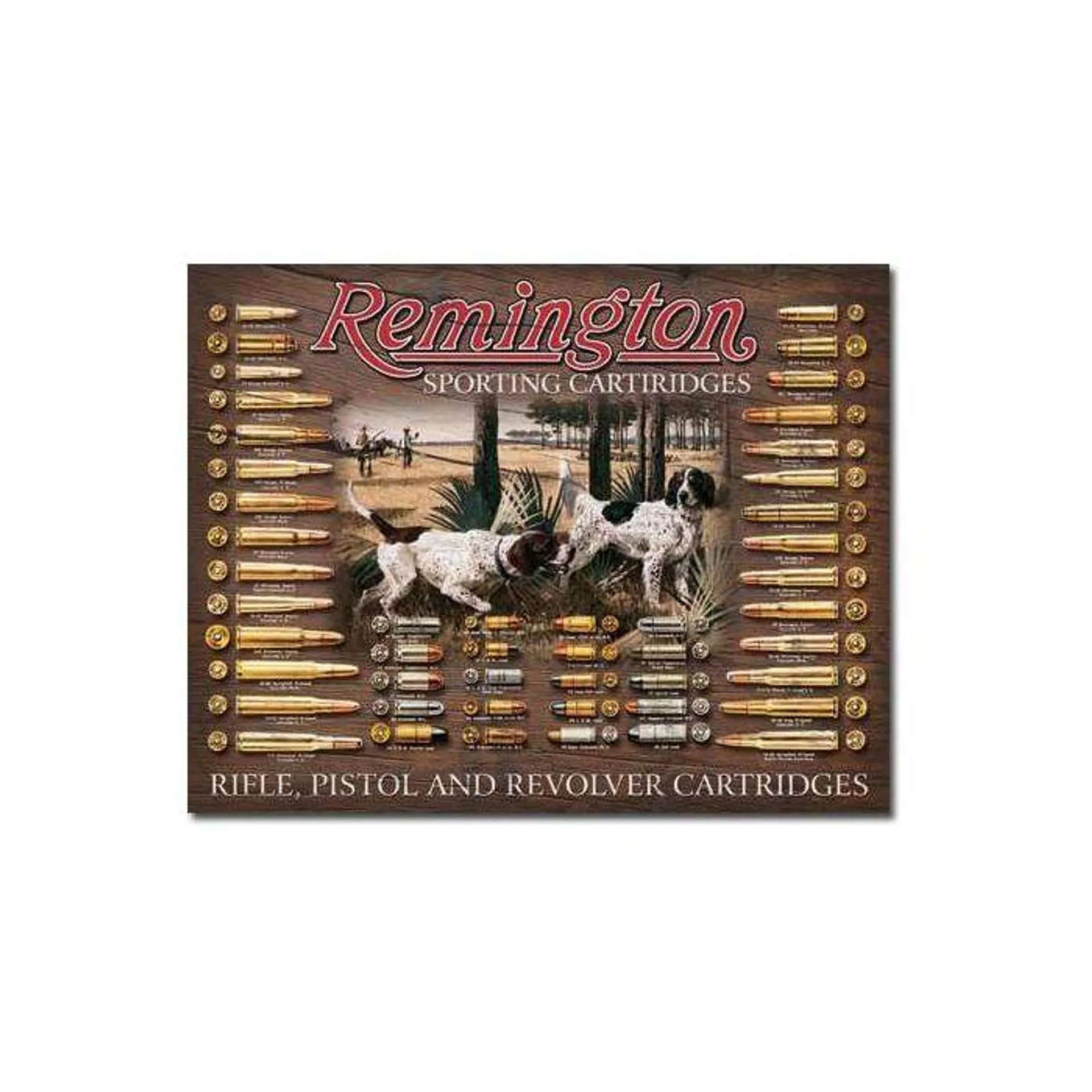 Remington Bullet Board Tin Sign