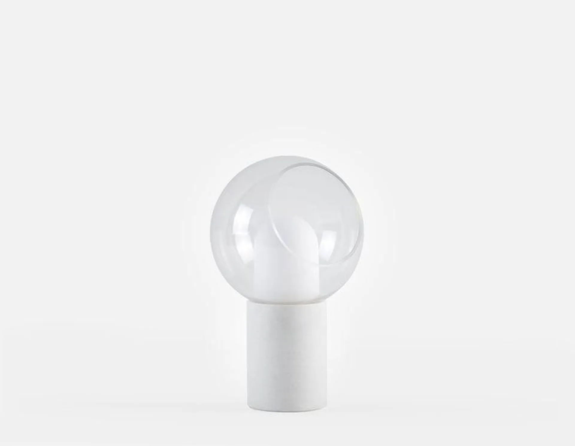 LED table lamp with marble base 41 cm height